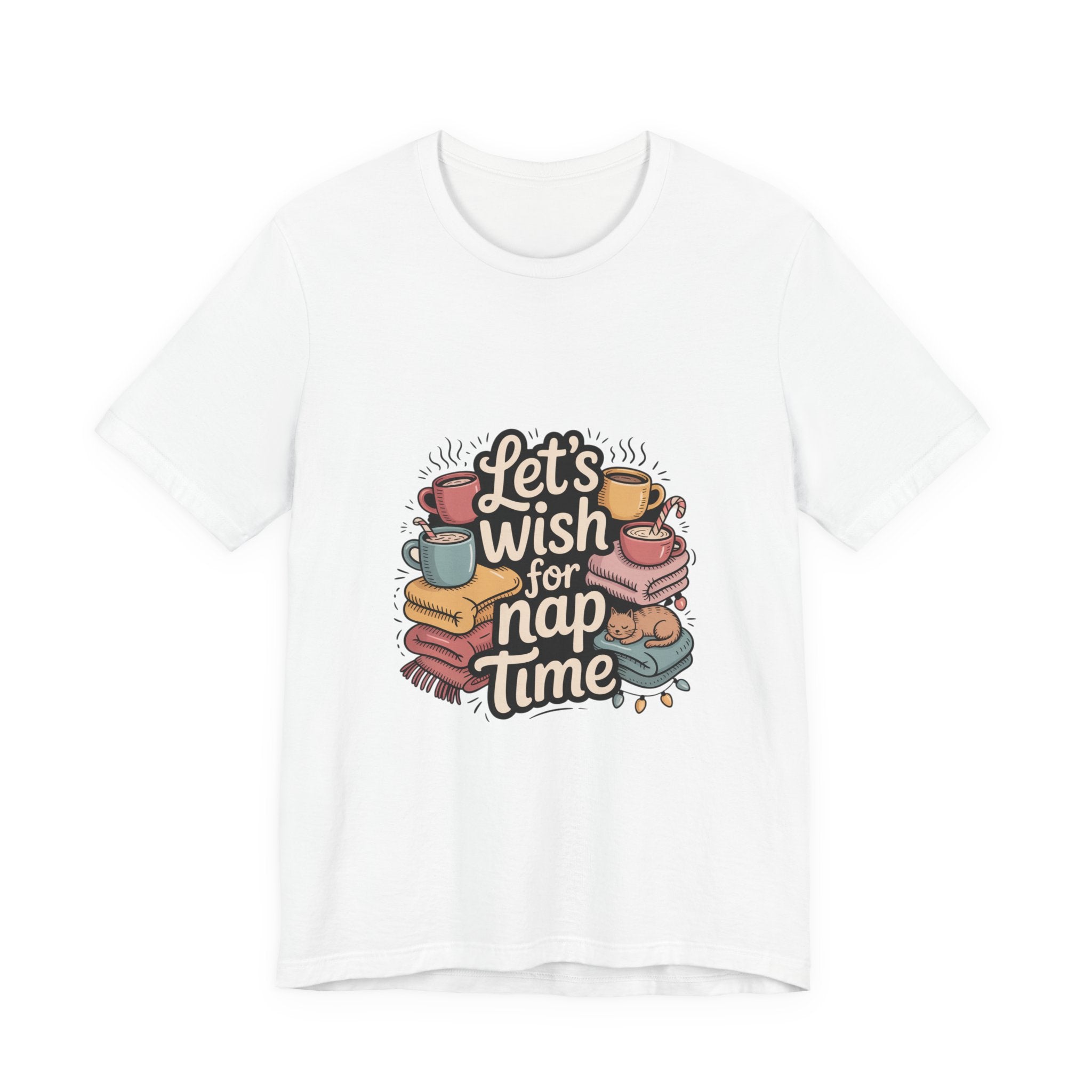 Let’s Wish for Nap Time T-Shirt | festive burnout, social battery low