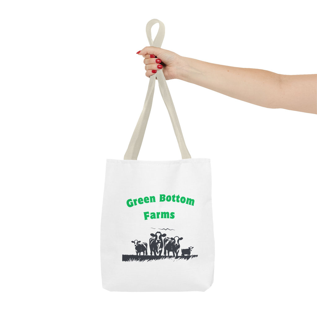 Farm-Themed Tote Bag, Eco-Friendly Shopping Bag, Green Bottom Farms, Gift for Farmers, Barnyard Animals