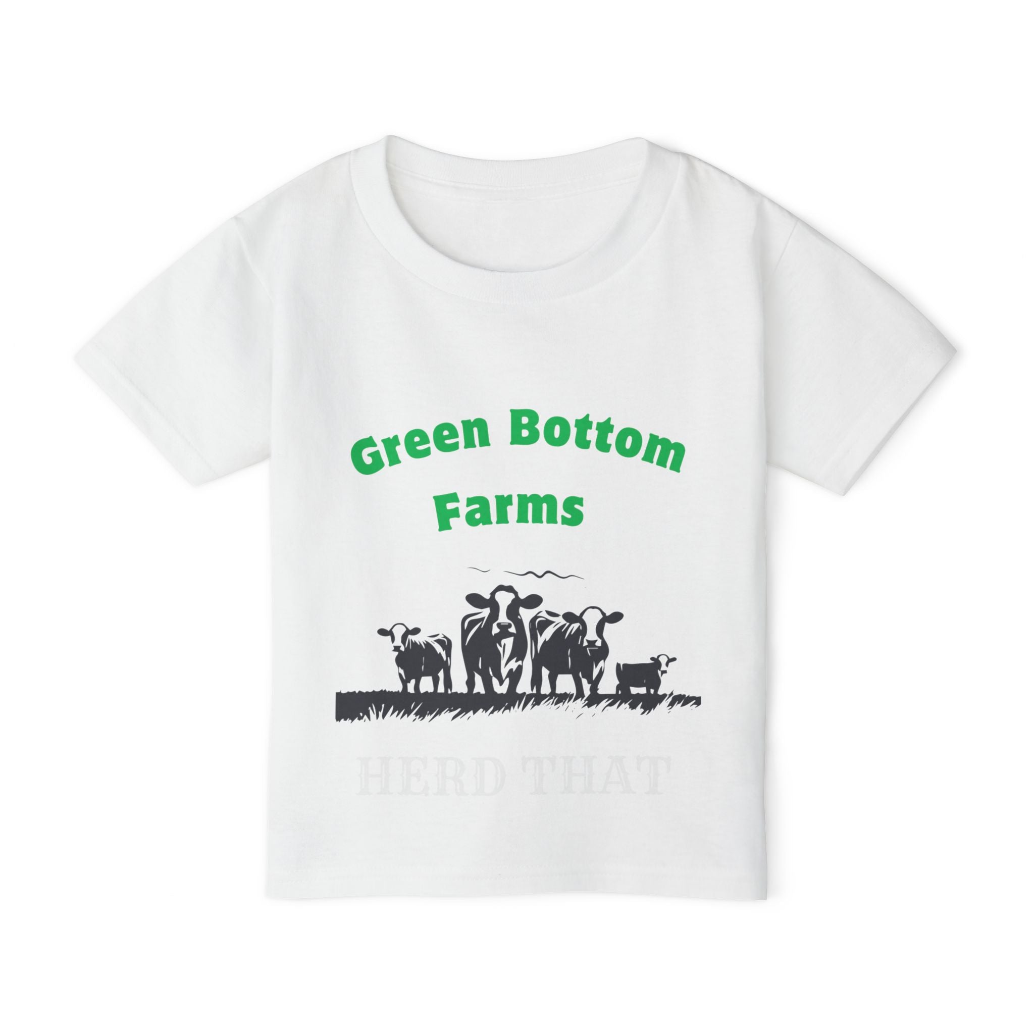 Cute Farm-Themed Toddler T-Shirt, Organic Cotton Kids Shirt, Green Bottom Farms Tee, Farm Animal Shirt, Playful Toddler Wear, Perfect Gift