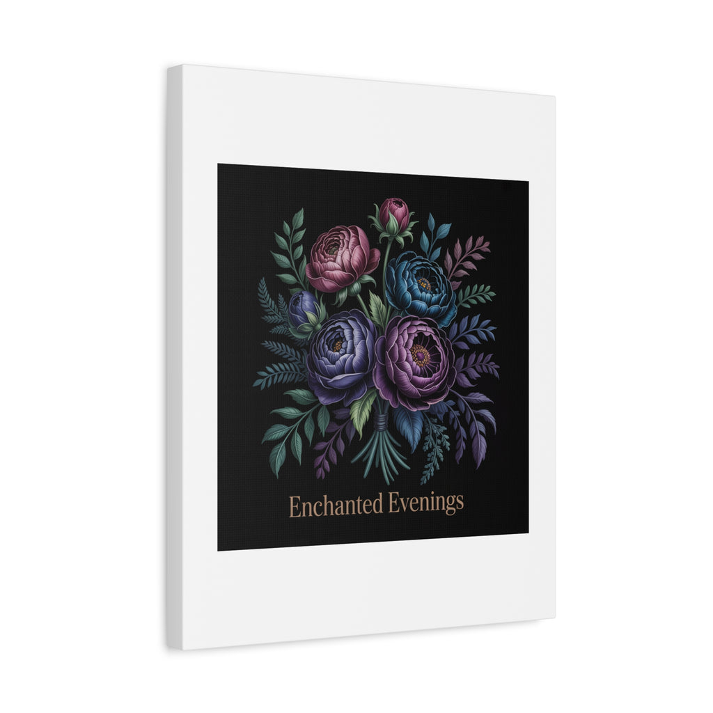 Moody Rose Bouquet Canvas | Matte Stretched Wall Art