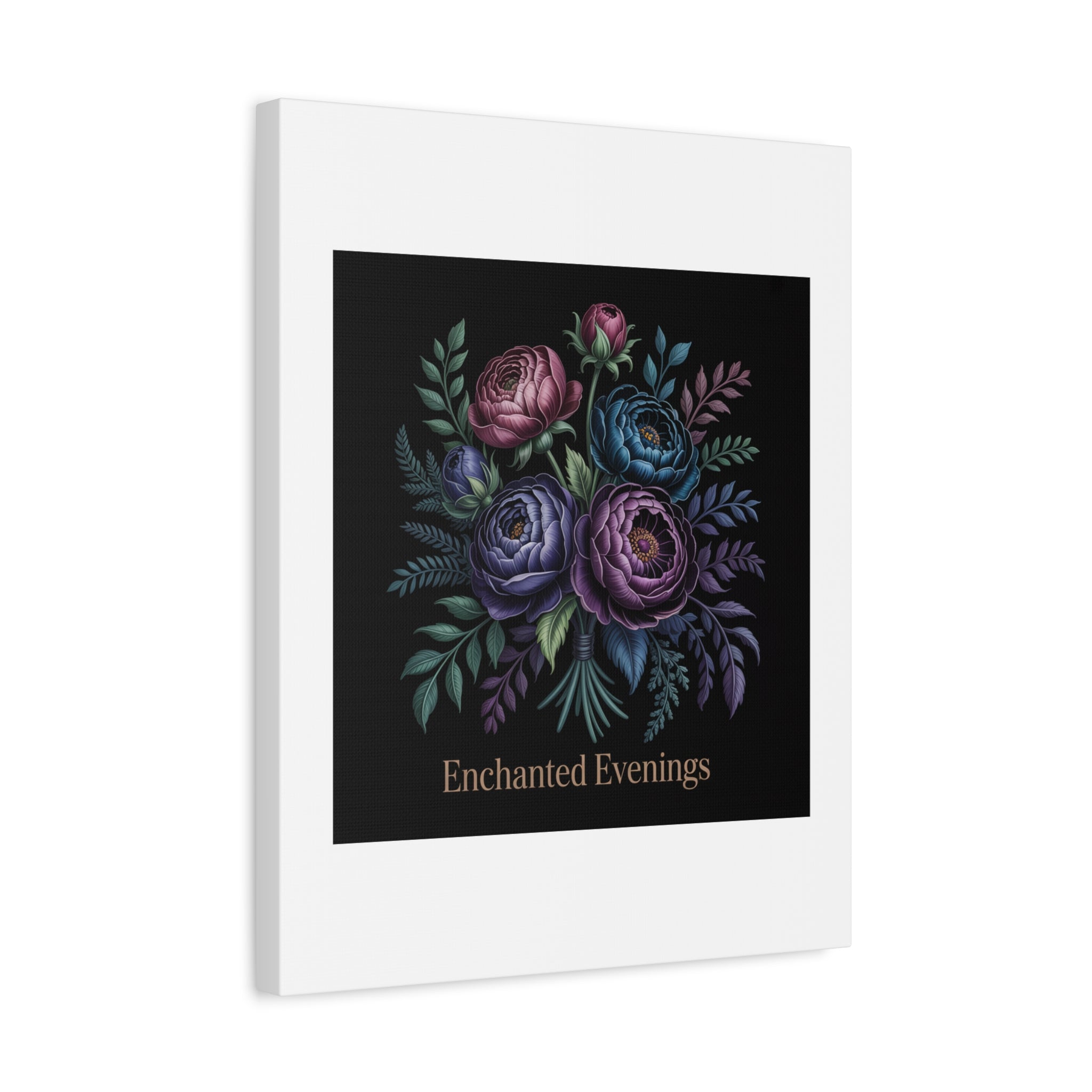 Moody Rose Bouquet Canvas | Matte Stretched Wall Art