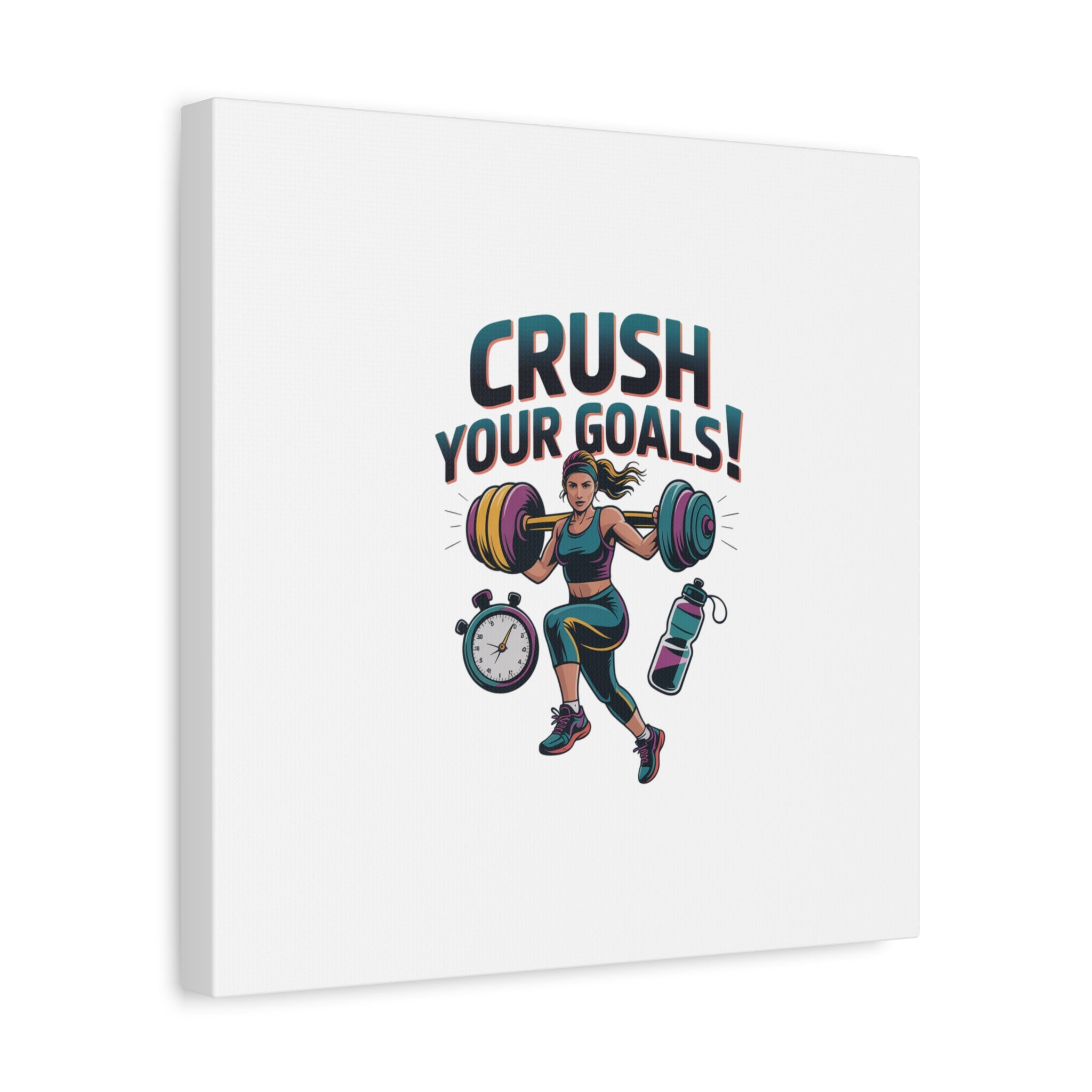Crush Your Goals Fitness Artwork | Canvas