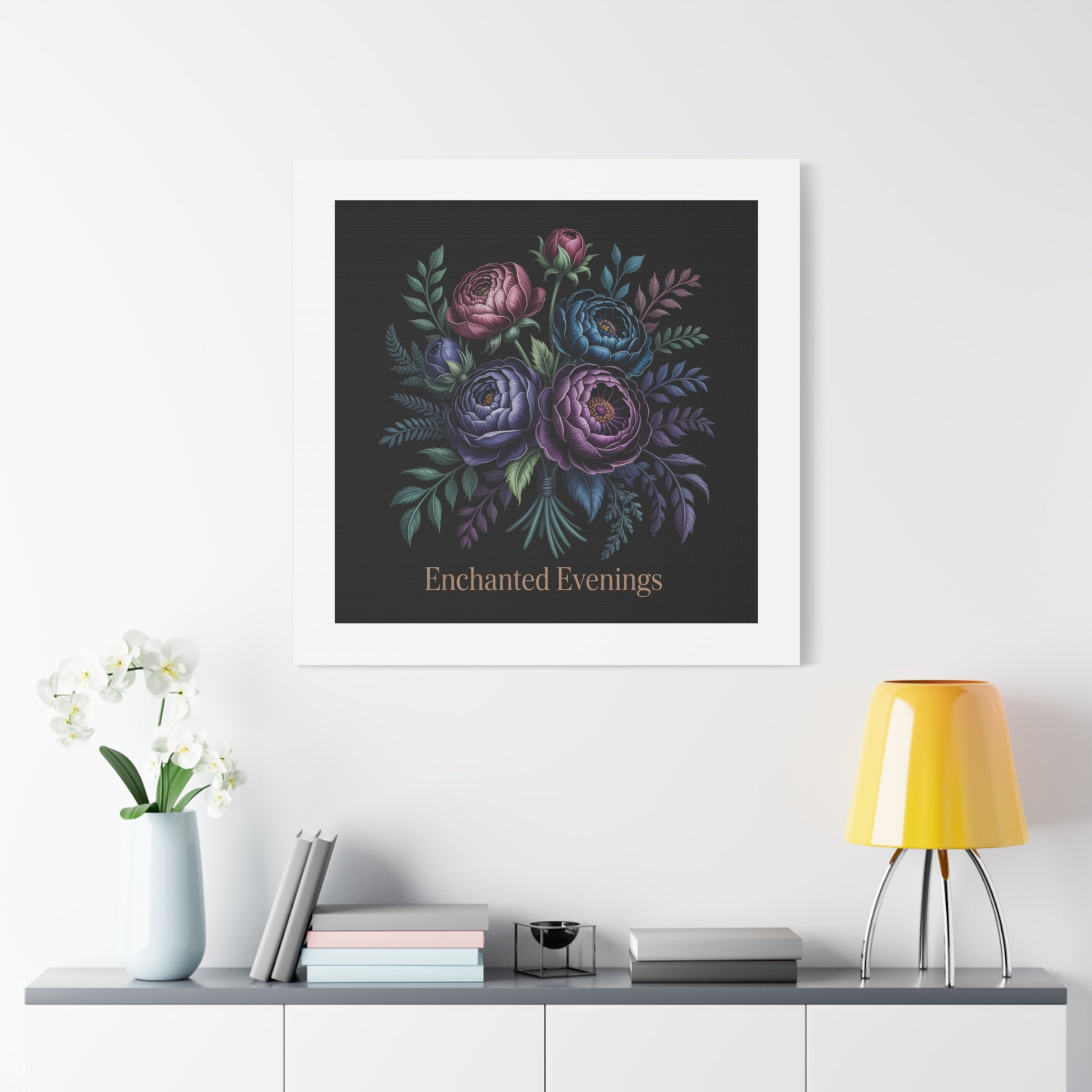 Moody Rose Bouquet Canvas | Matte Stretched Wall Art