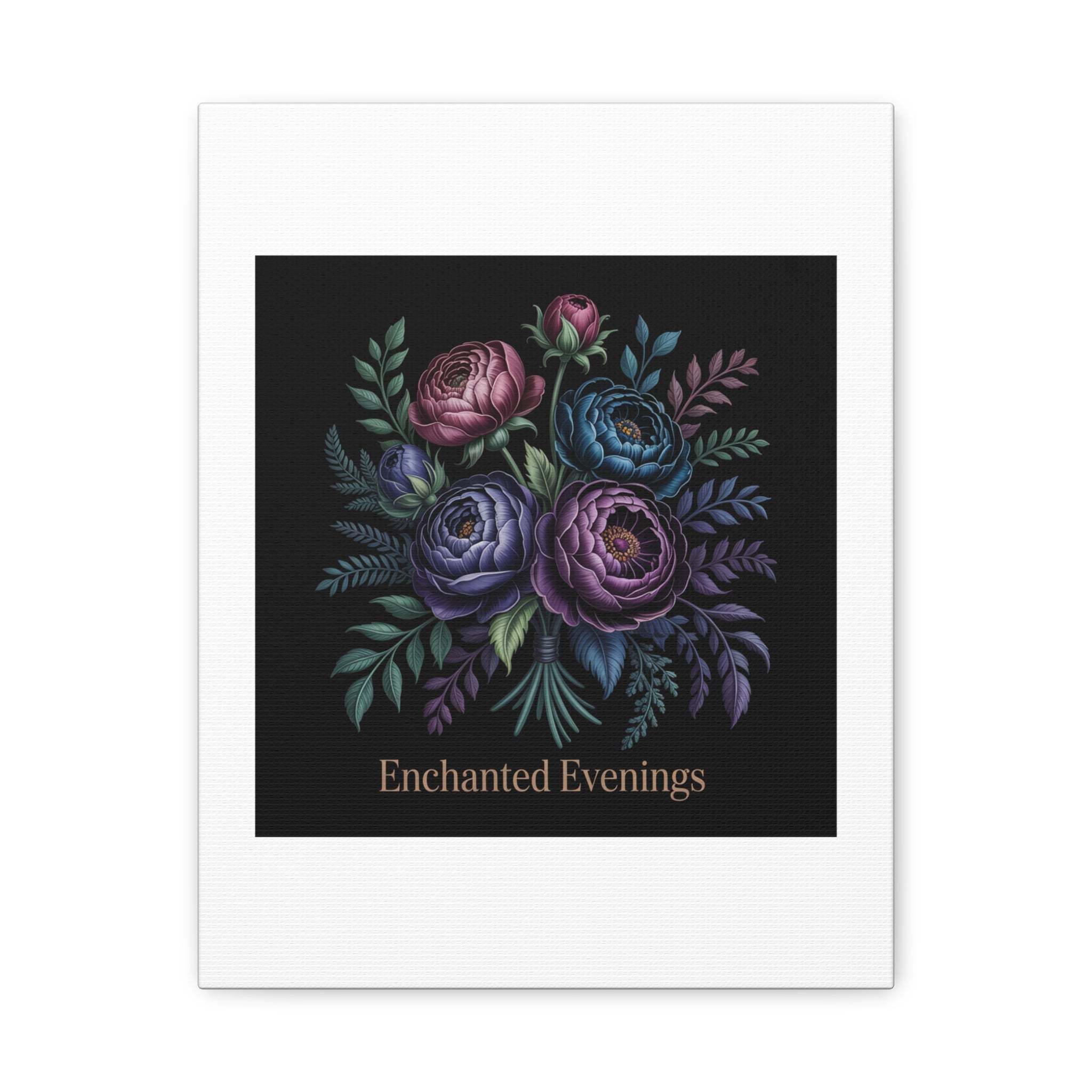 Moody Rose Bouquet Canvas | Matte Stretched Wall Art