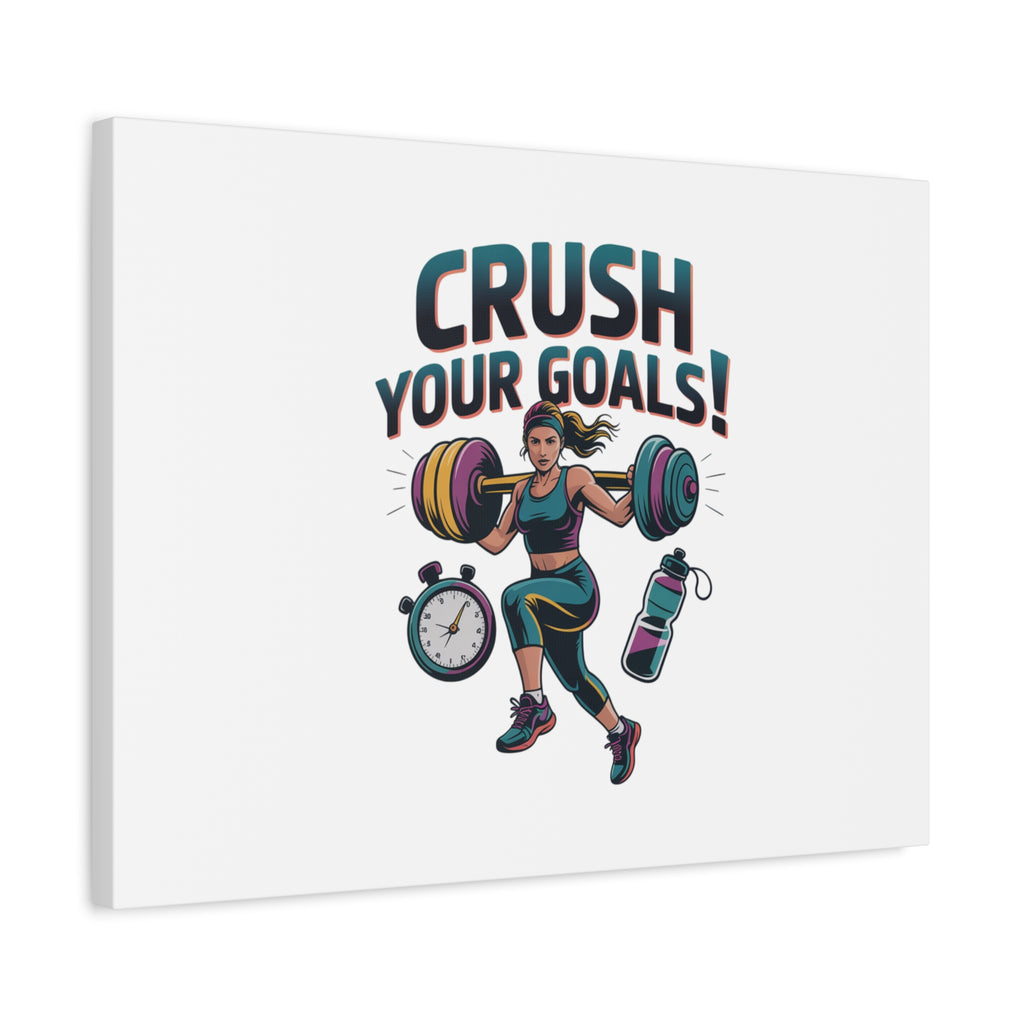 Crush Your Goals Fitness Artwork | Canvas