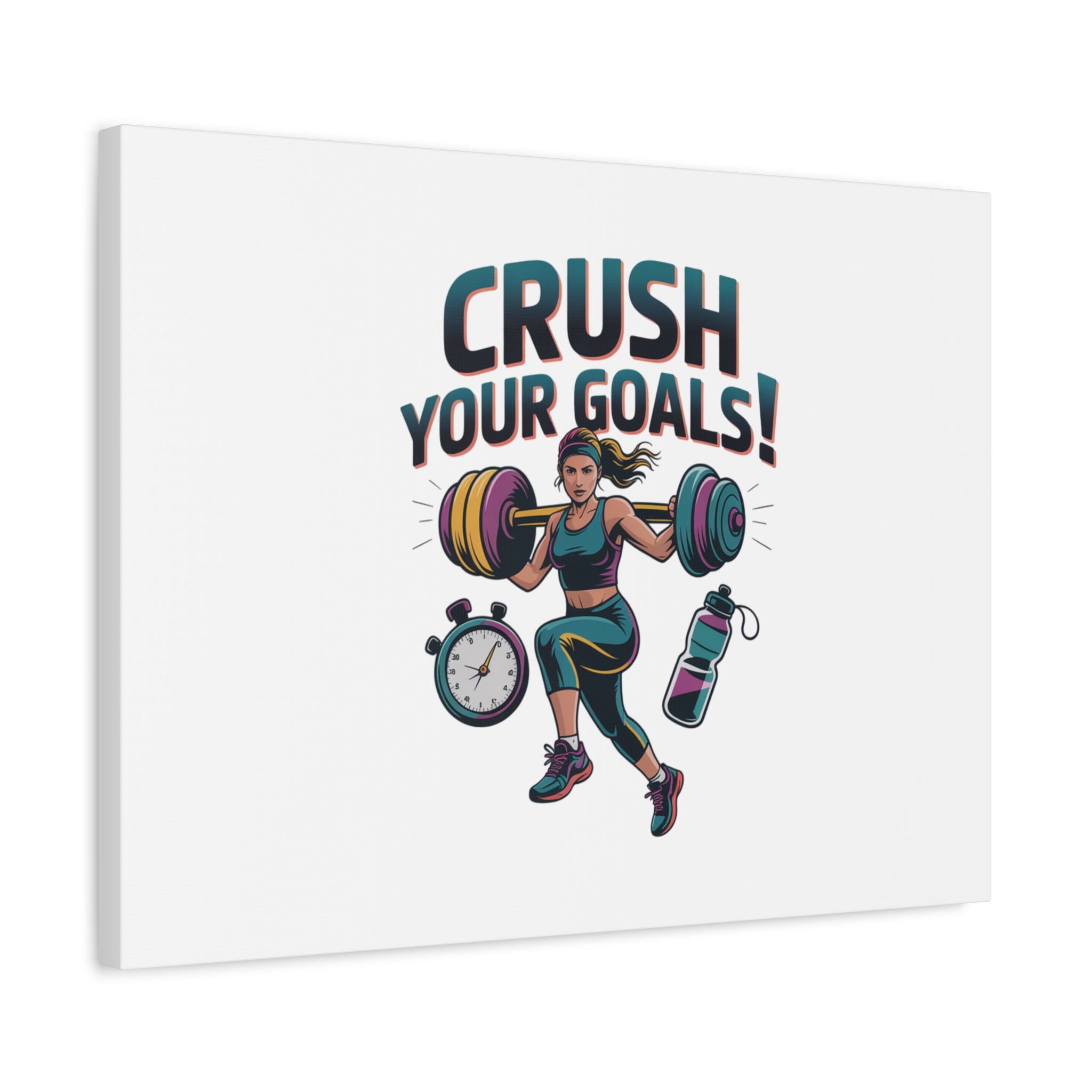 Crush Your Goals Fitness Artwork | Canvas