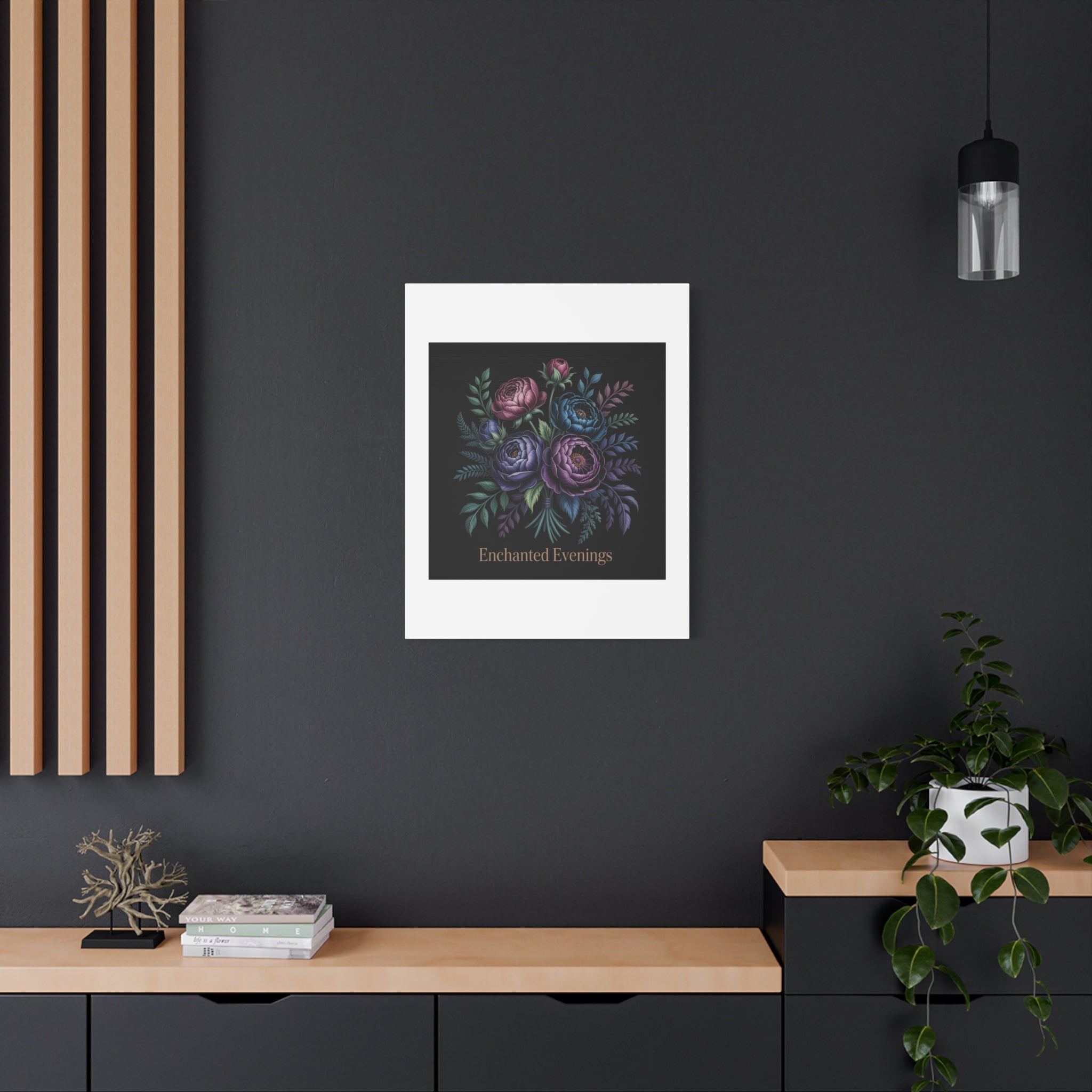 Moody Rose Bouquet Canvas | Matte Stretched Wall Art