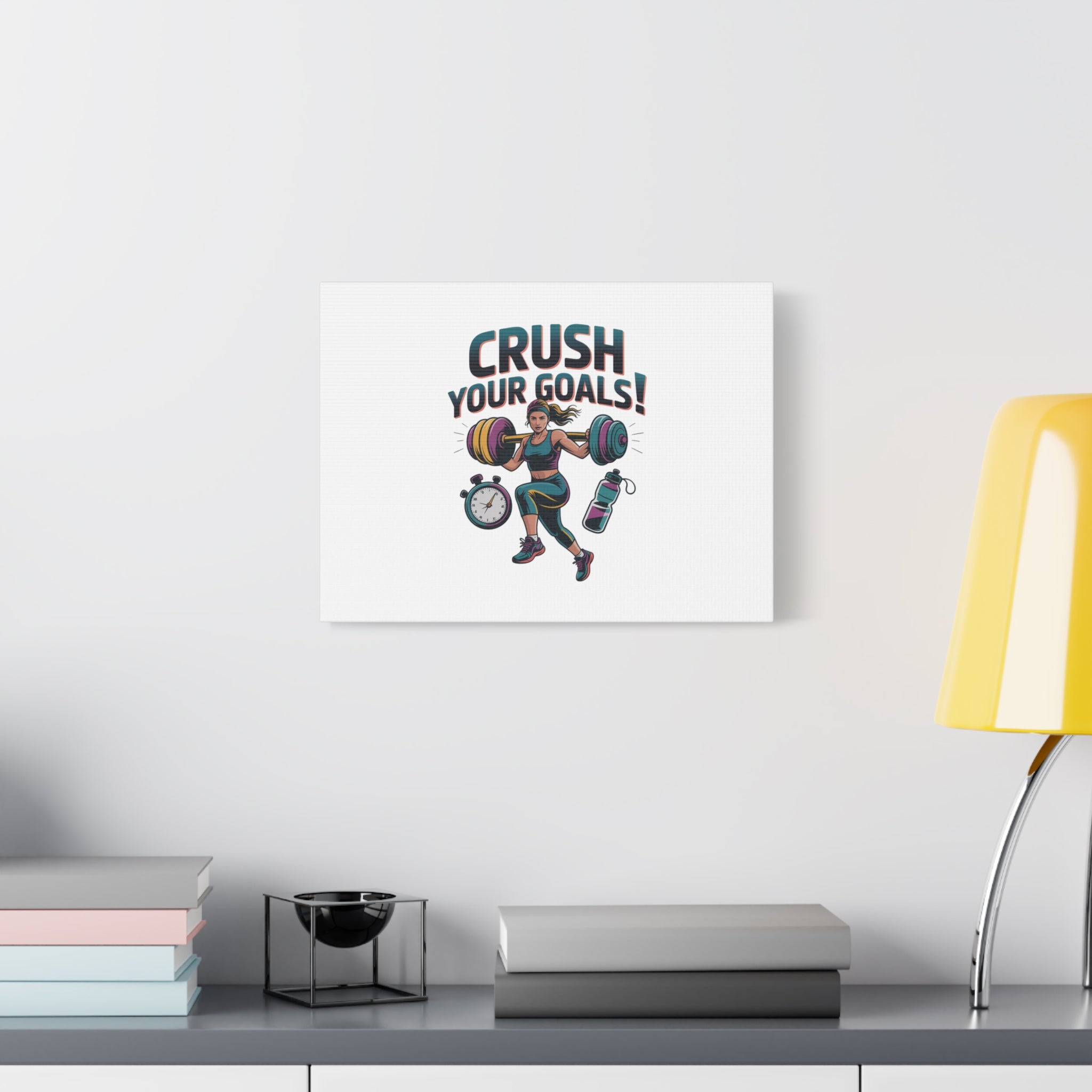 Crush Your Goals Fitness Artwork | Canvas