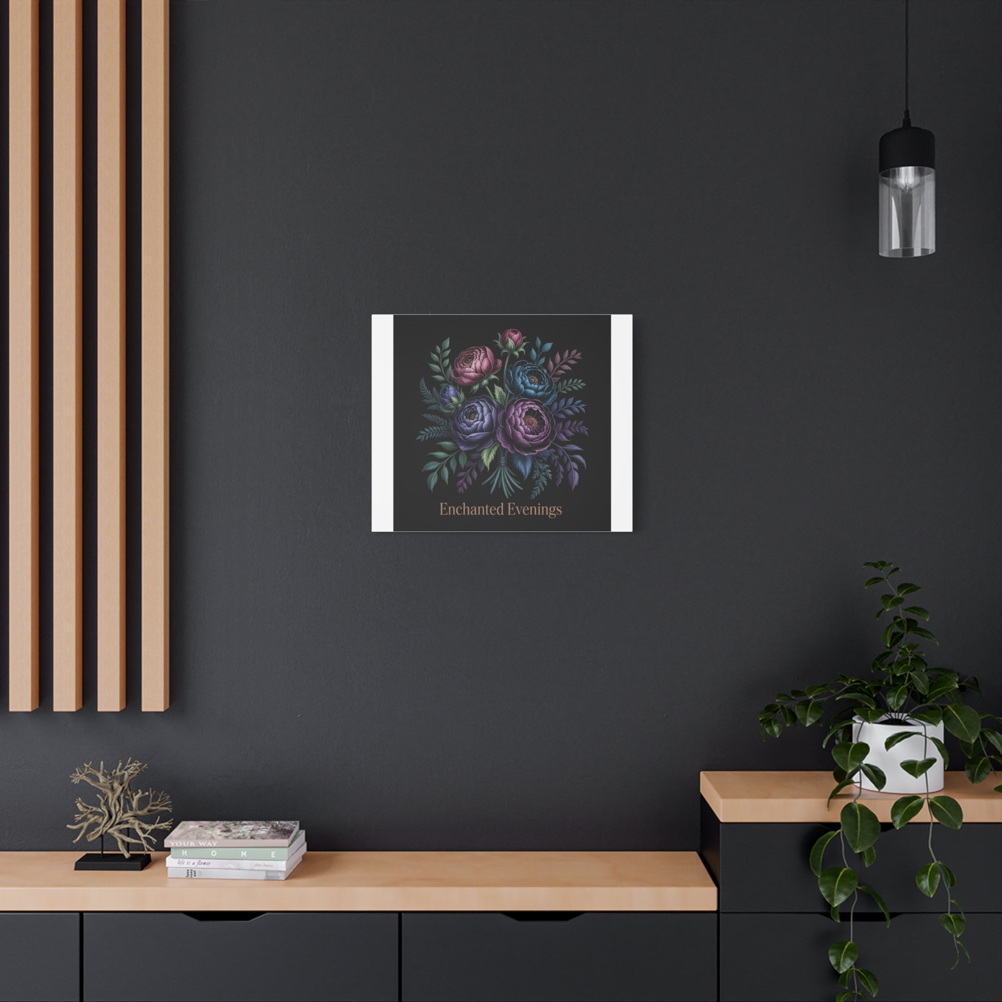 Moody Rose Bouquet Canvas | Matte Stretched Wall Art