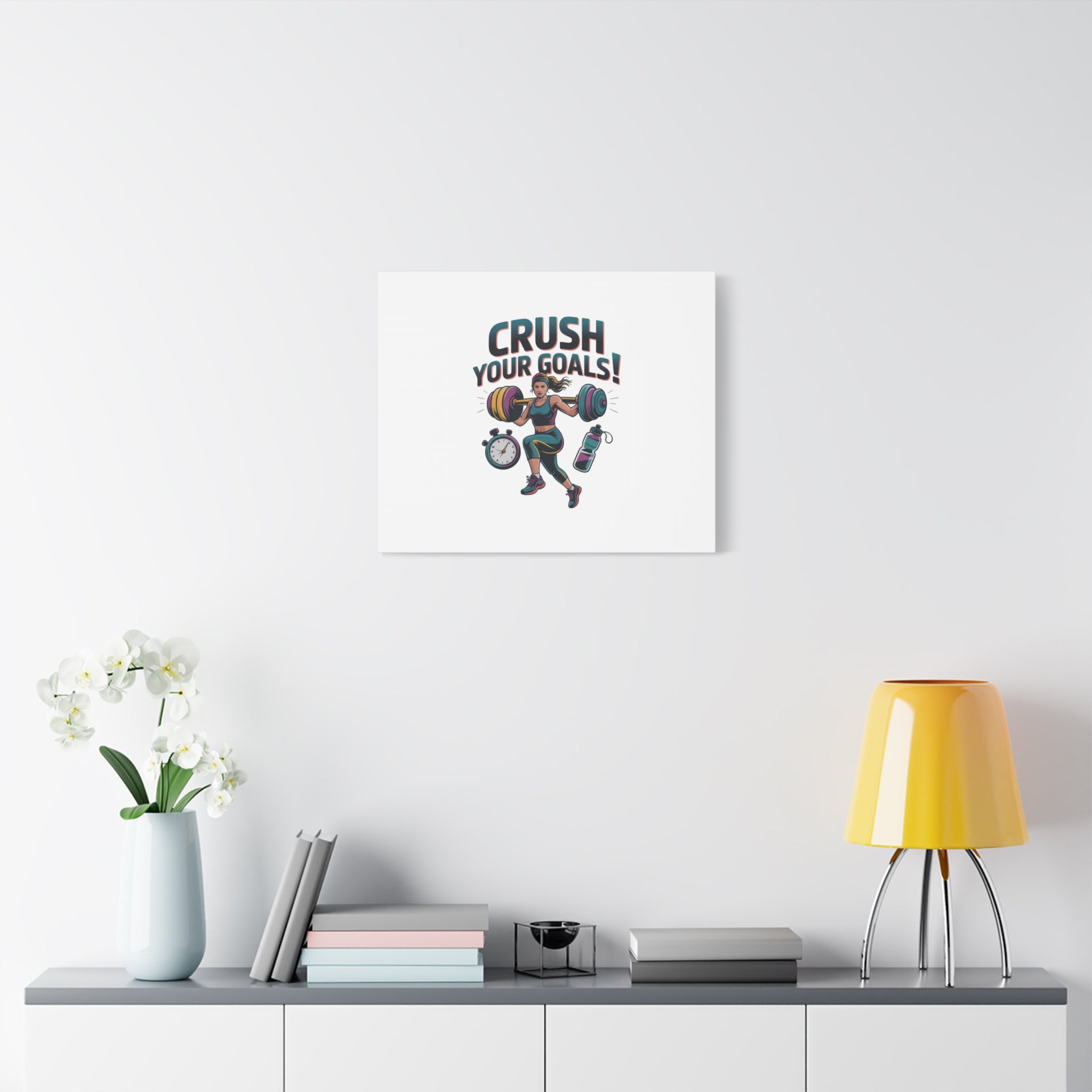 Crush Your Goals Fitness Artwork | Canvas