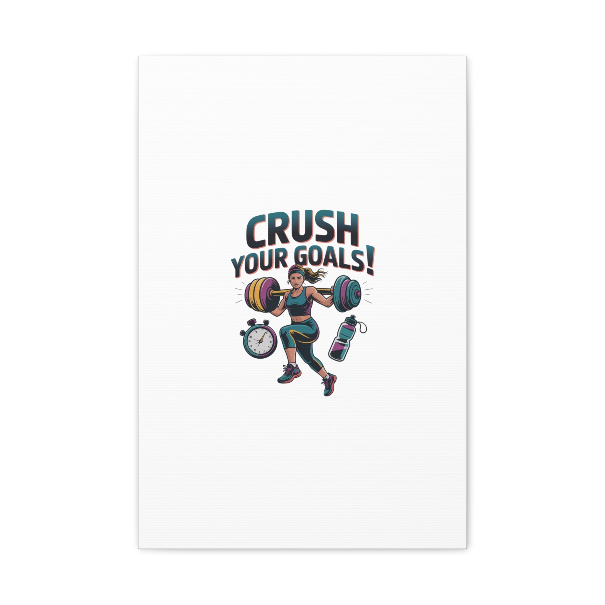 Crush Your Goals Fitness Artwork | Canvas