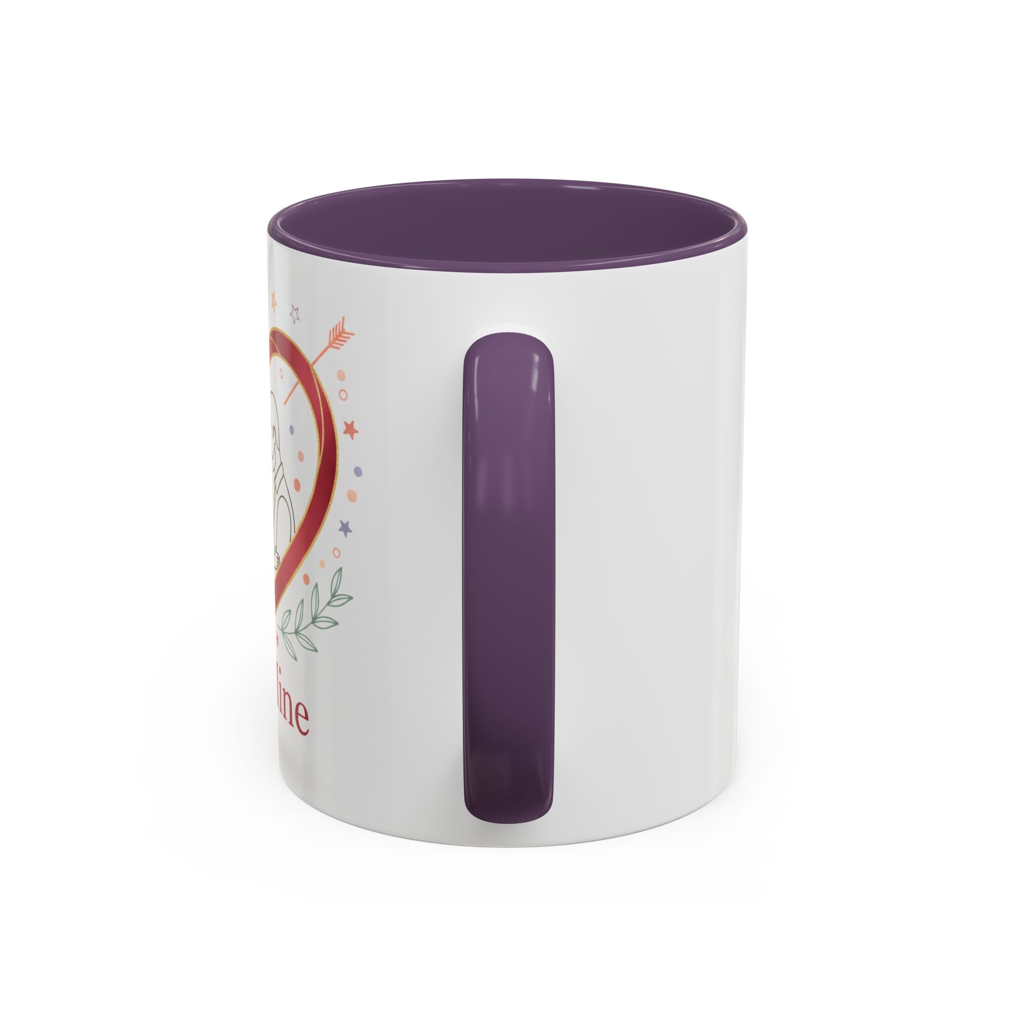 Be Mine Heart Couple Accent Coffee Mug — Romantic Valentine’s Gift (11/15oz)