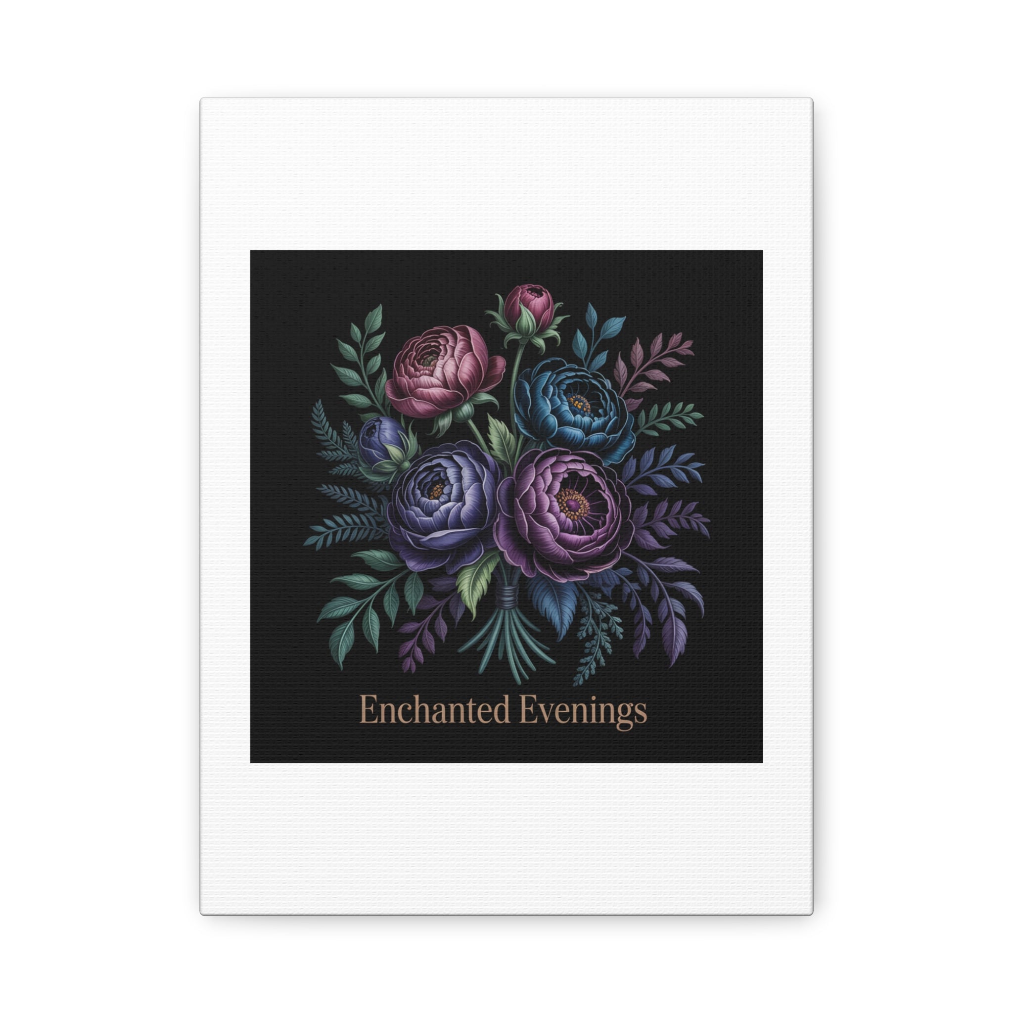 Moody Rose Bouquet Canvas | Matte Stretched Wall Art