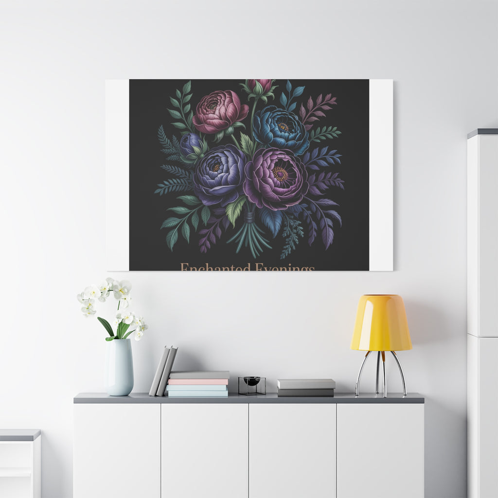 Moody Rose Bouquet Canvas | Matte Stretched Wall Art