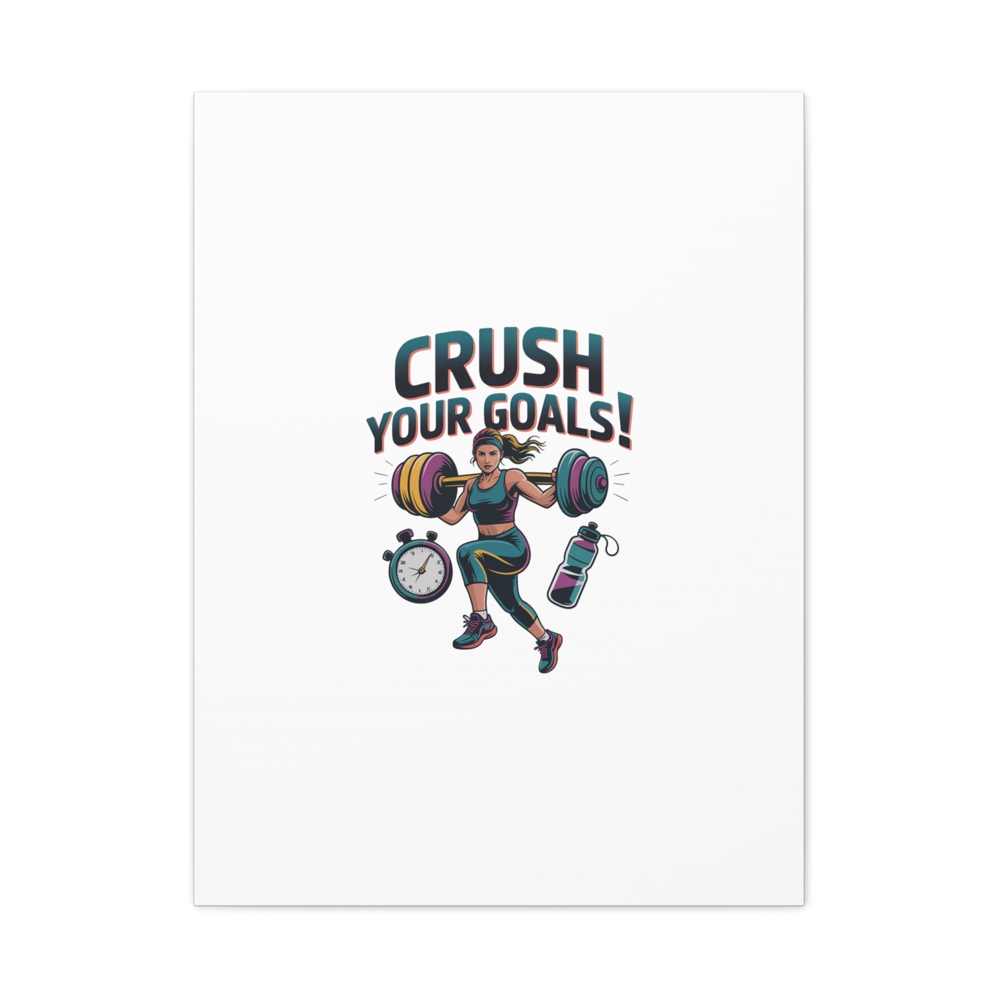 Crush Your Goals Fitness Artwork | Canvas