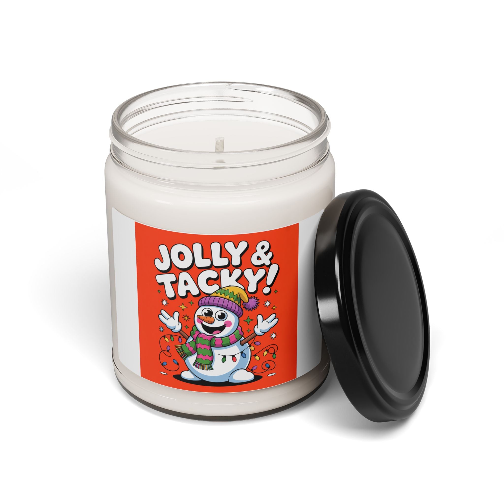 Jolly & Tacky Snowman Candle, Scented Soy Candle | Ugly Christmas Sweater Vibe