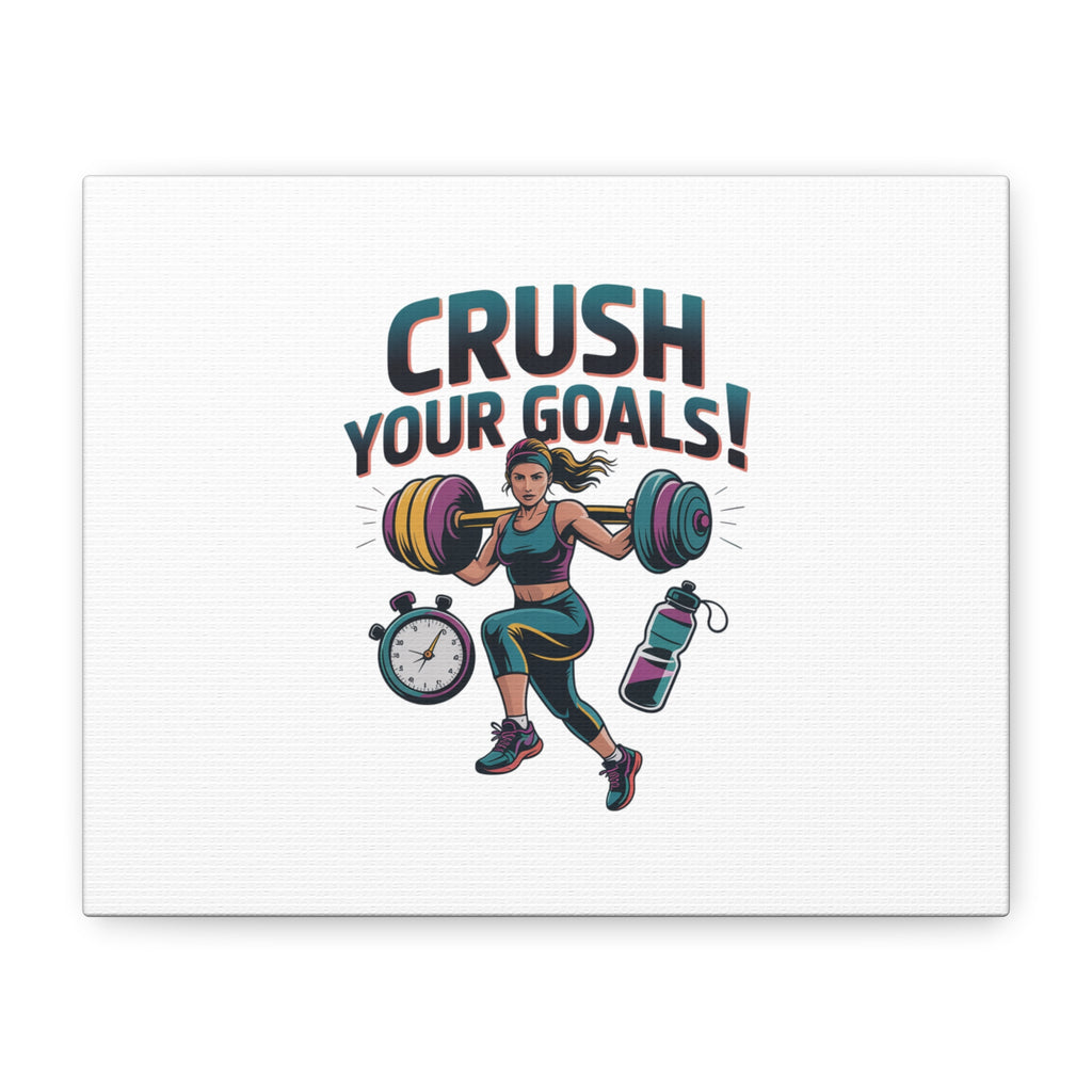 Crush Your Goals Fitness Artwork | Canvas