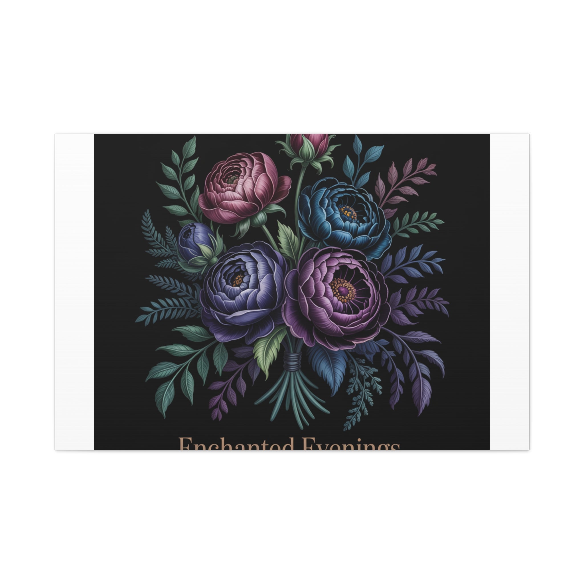 Moody Rose Bouquet Canvas | Matte Stretched Wall Art