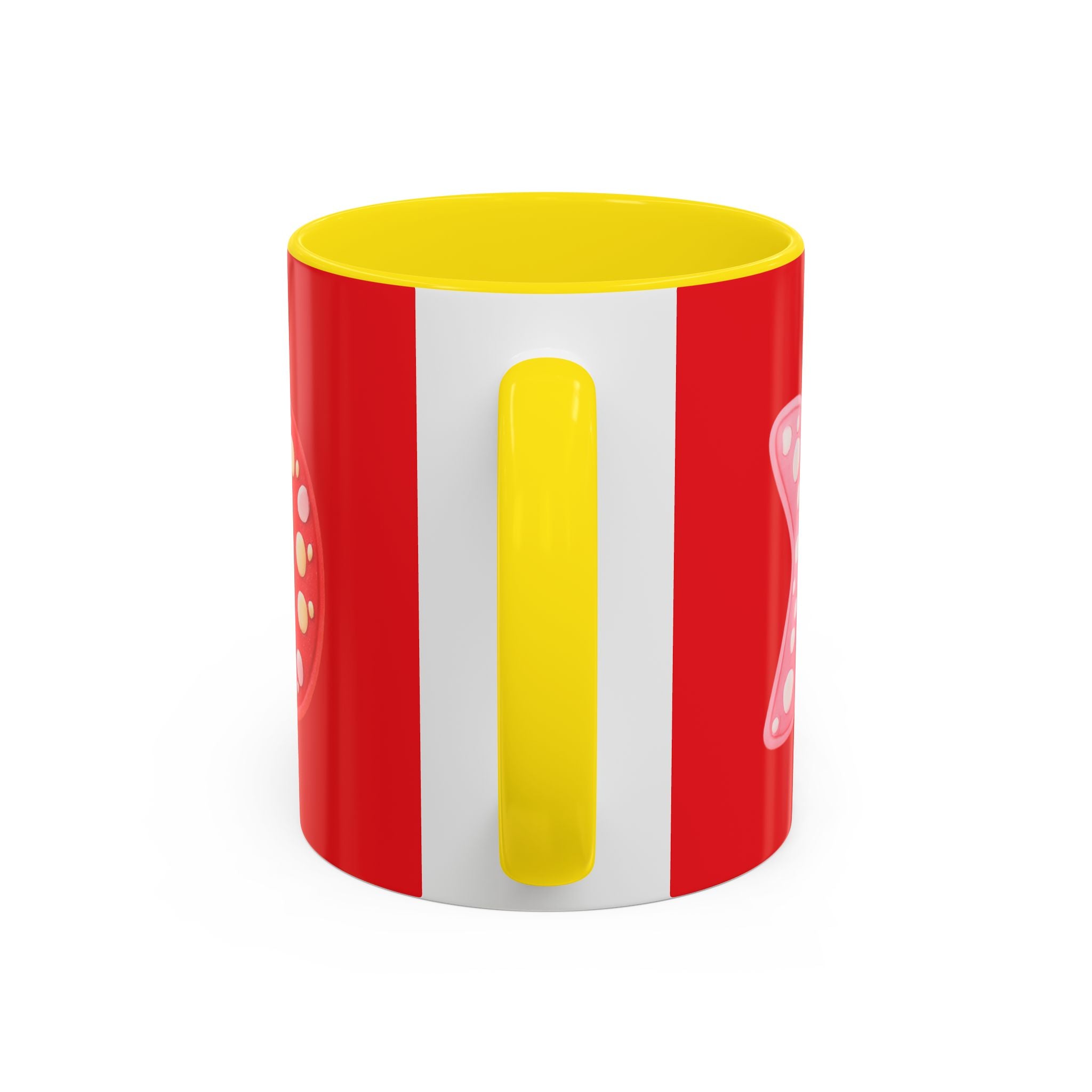 XO Valentine Coffee Mug — Red Accent Romantic Ceramic Mug