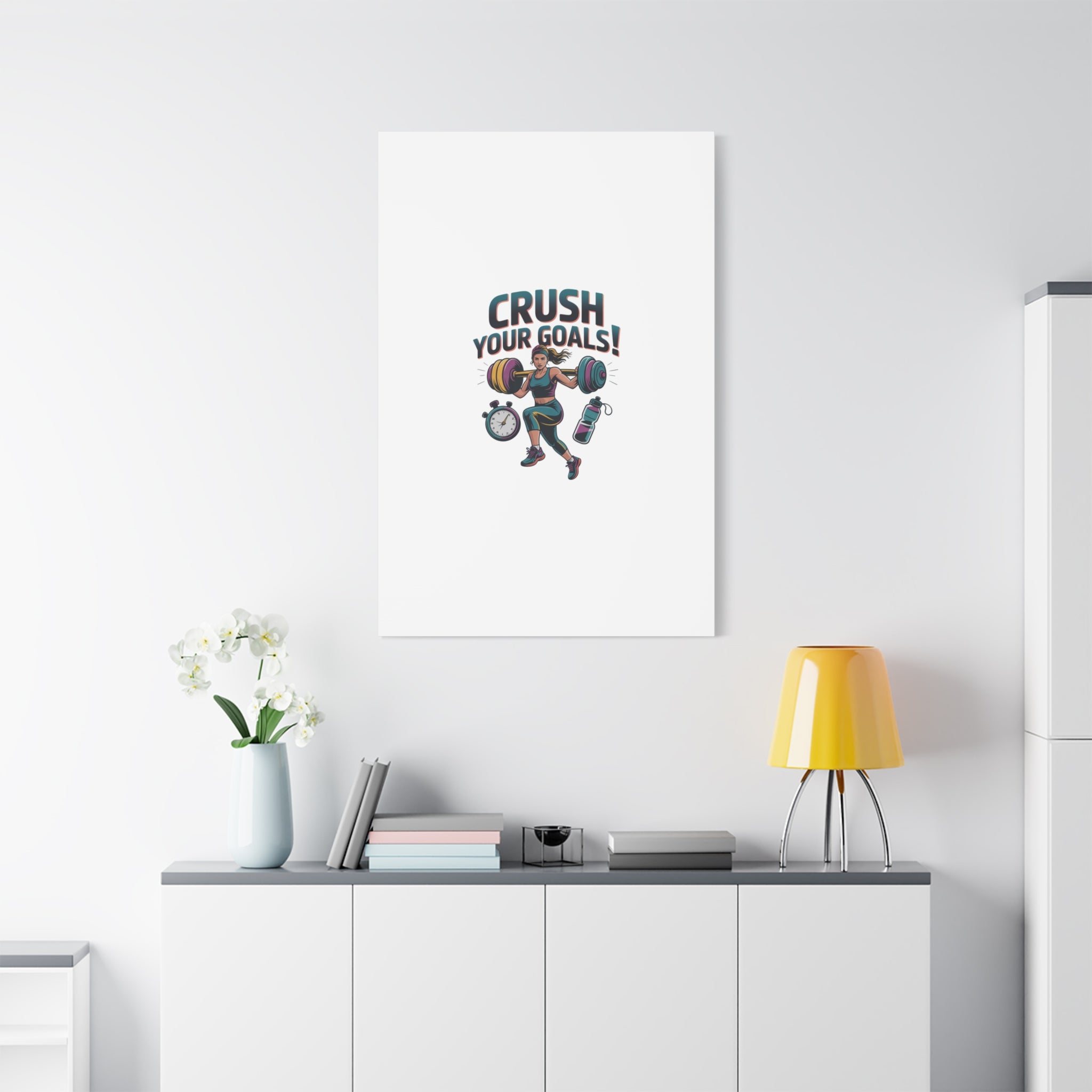 Crush Your Goals Fitness Artwork | Canvas