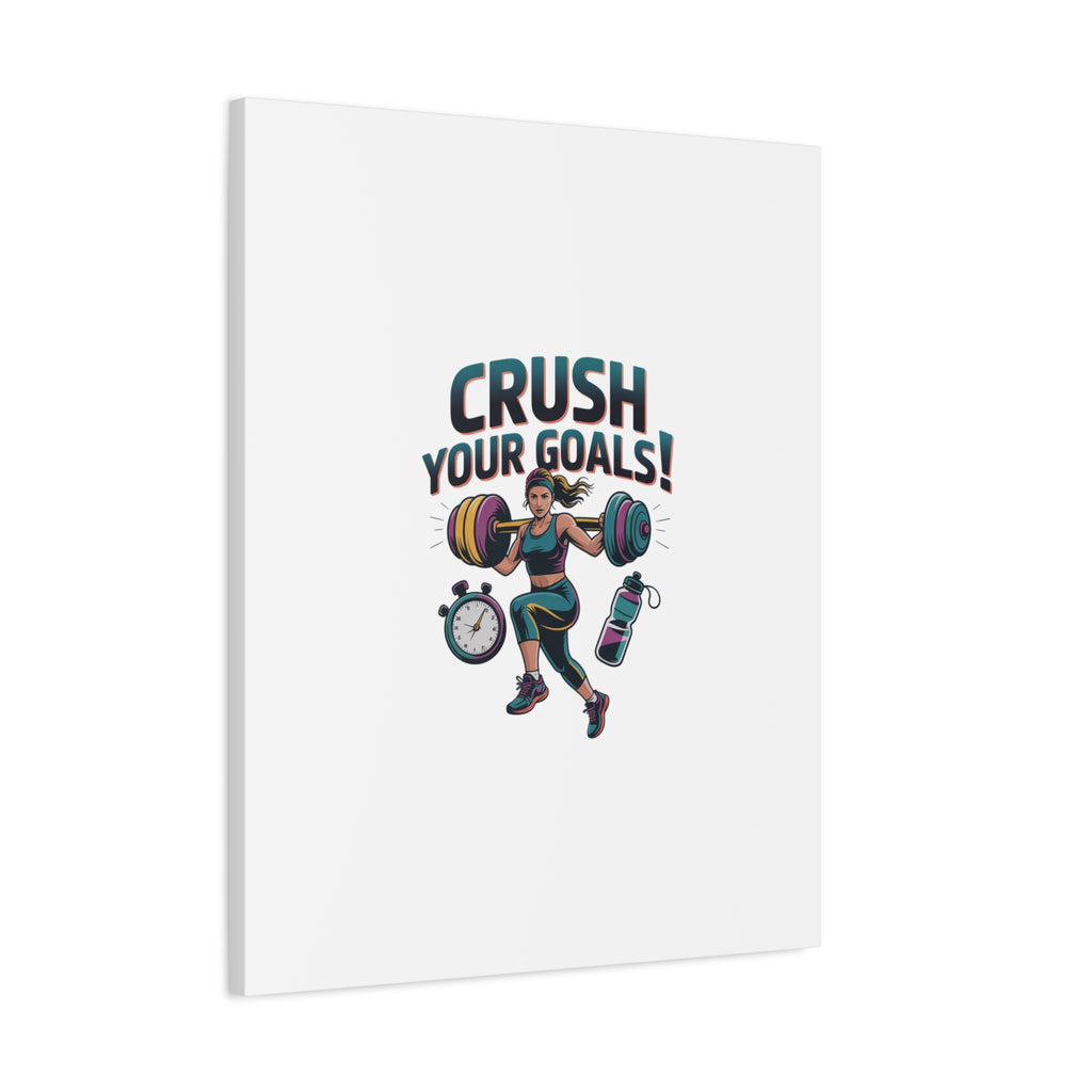 Crush Your Goals Fitness Artwork | Canvas