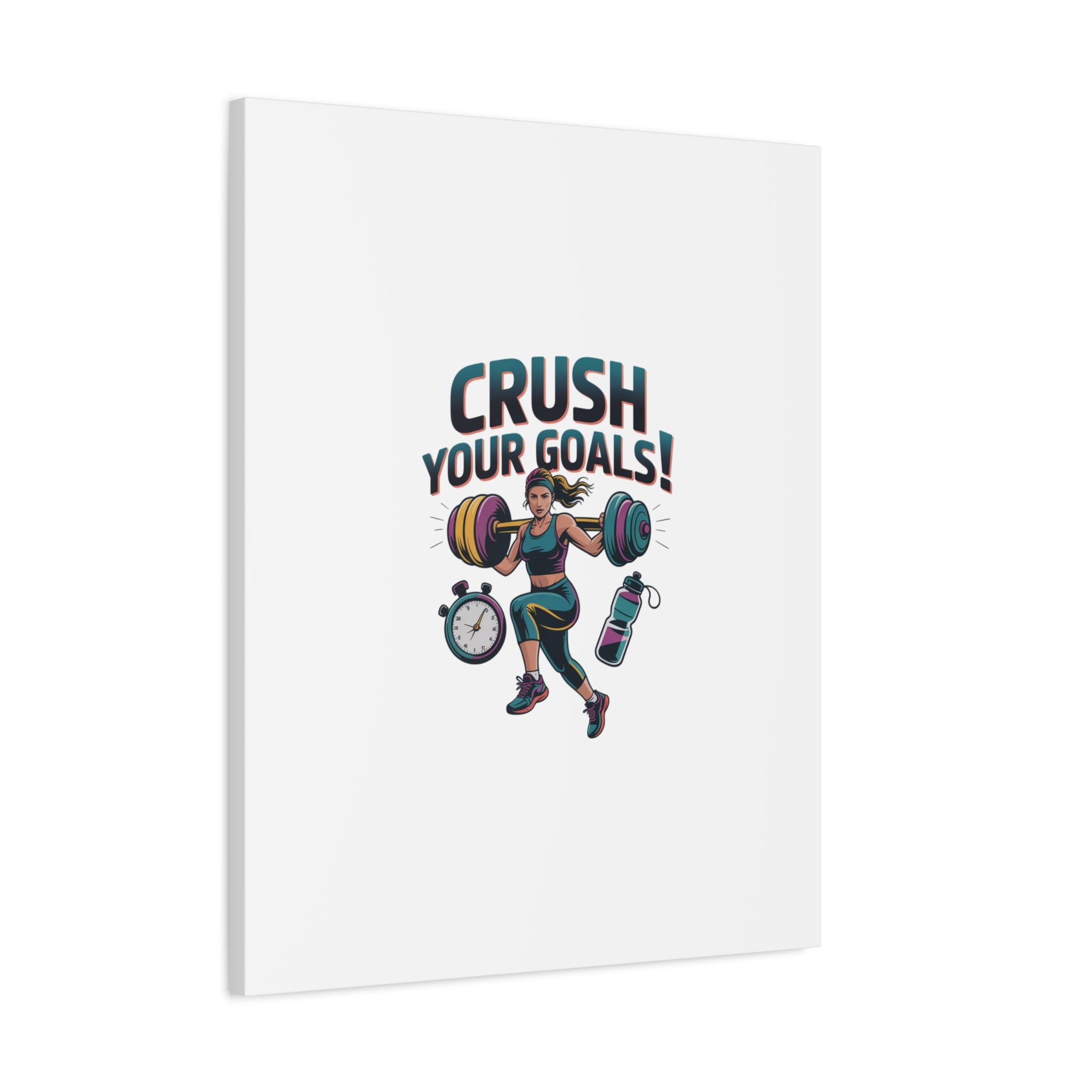 Crush Your Goals Fitness Artwork | Canvas
