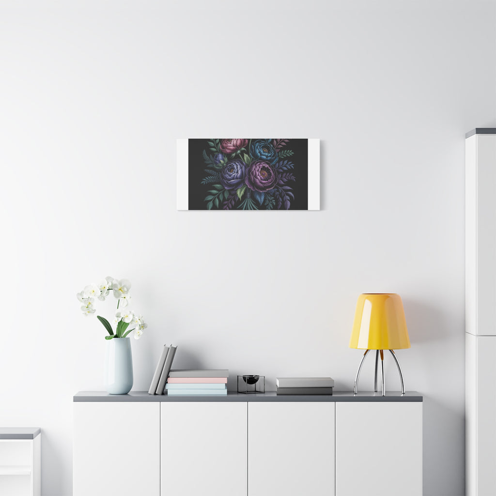 Moody Rose Bouquet Canvas | Matte Stretched Wall Art