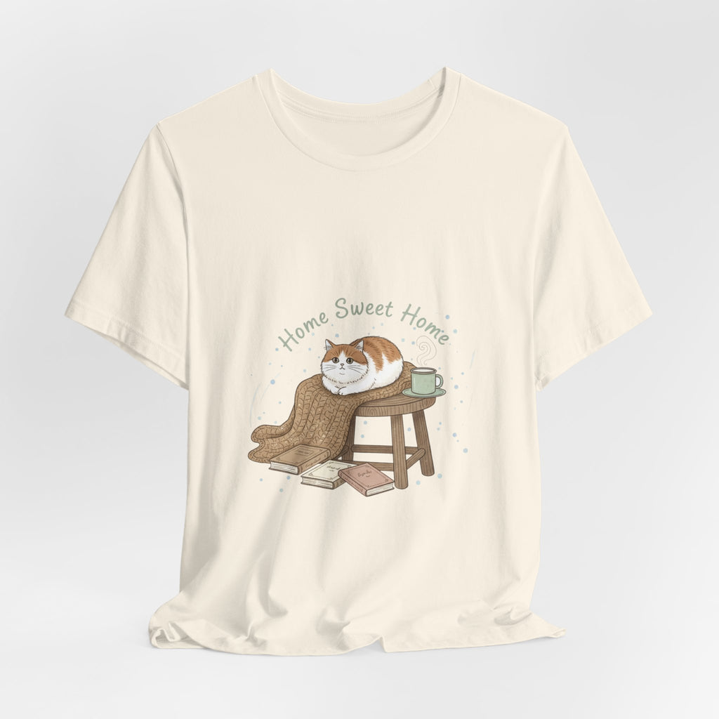 Home Sweet Homebody Tee | cozy winter shirt, book lover design
