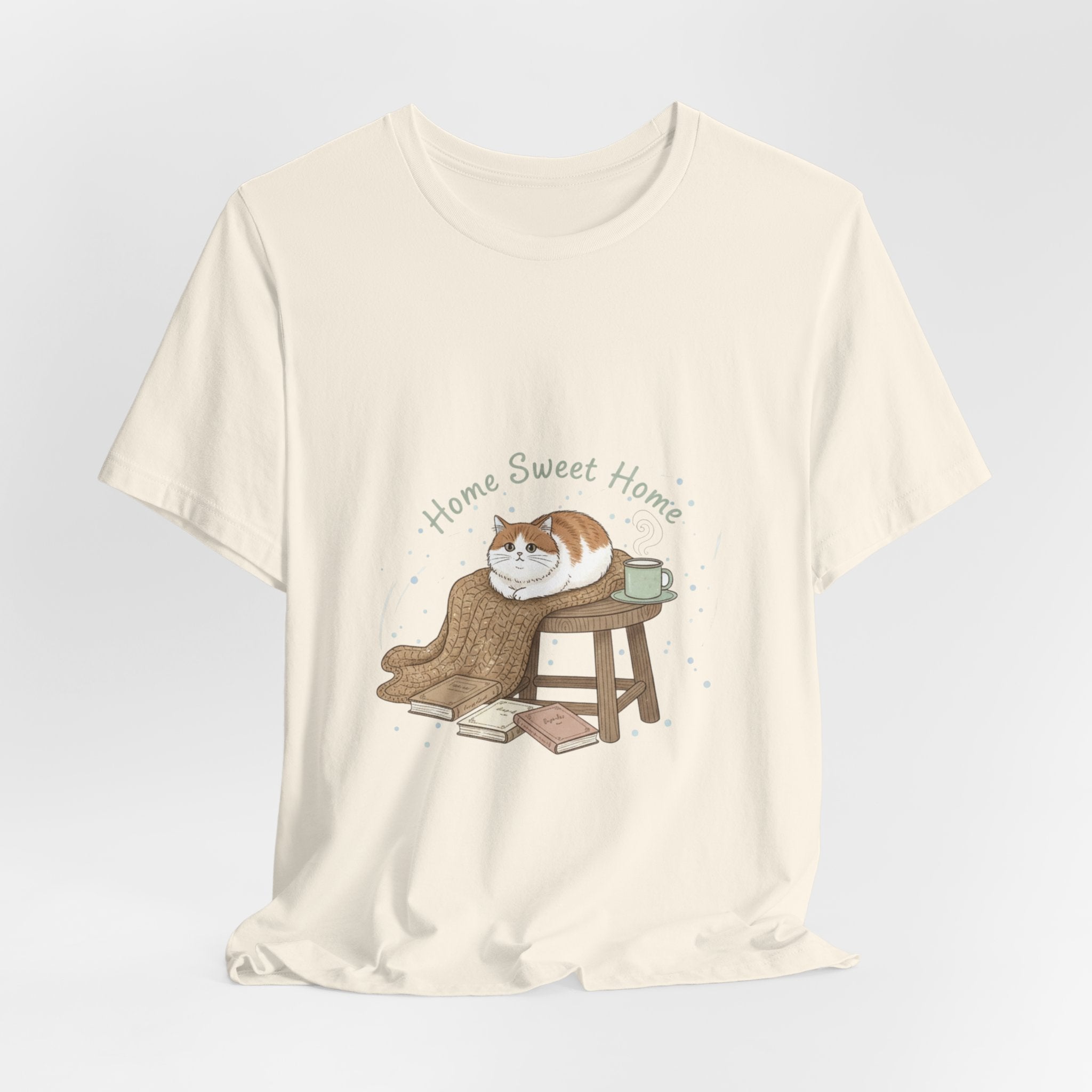 Home Sweet Homebody Tee | cozy winter shirt, book lover design