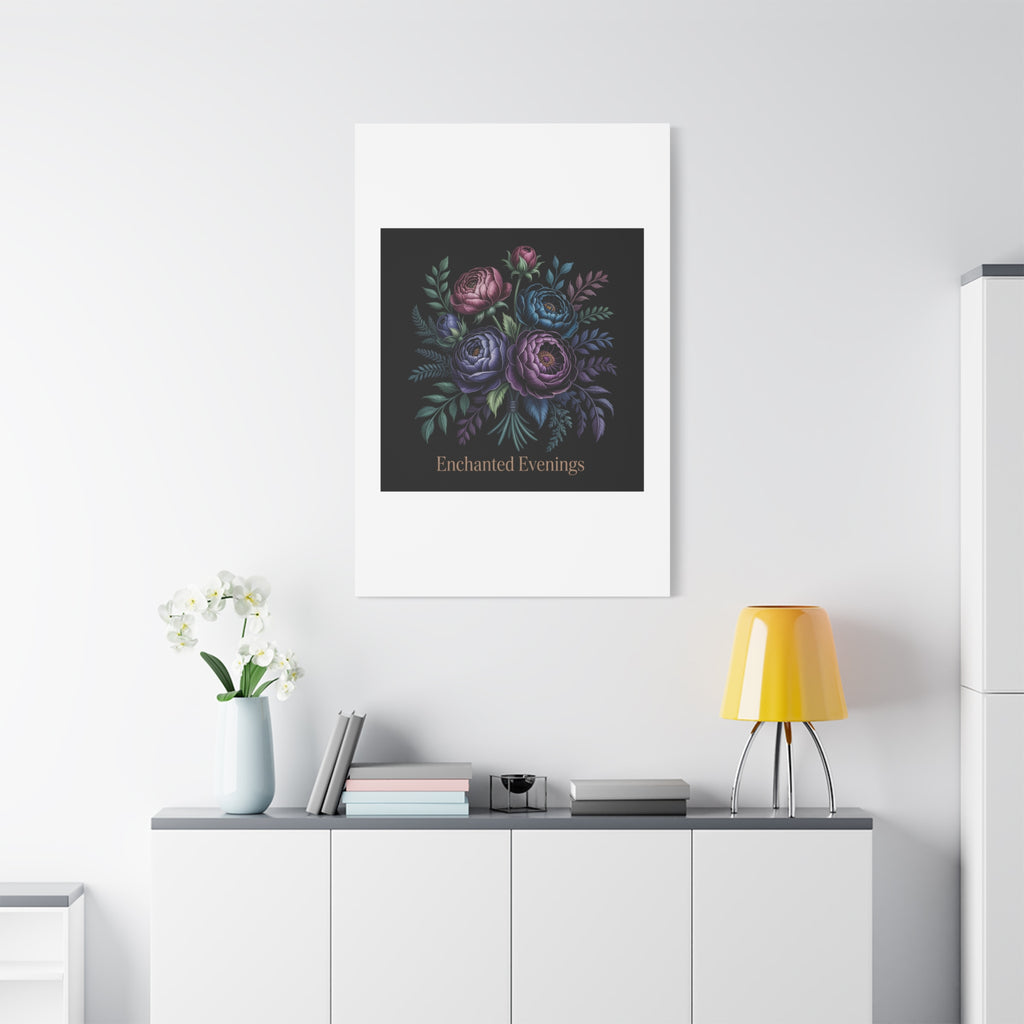 Moody Rose Bouquet Canvas | Matte Stretched Wall Art