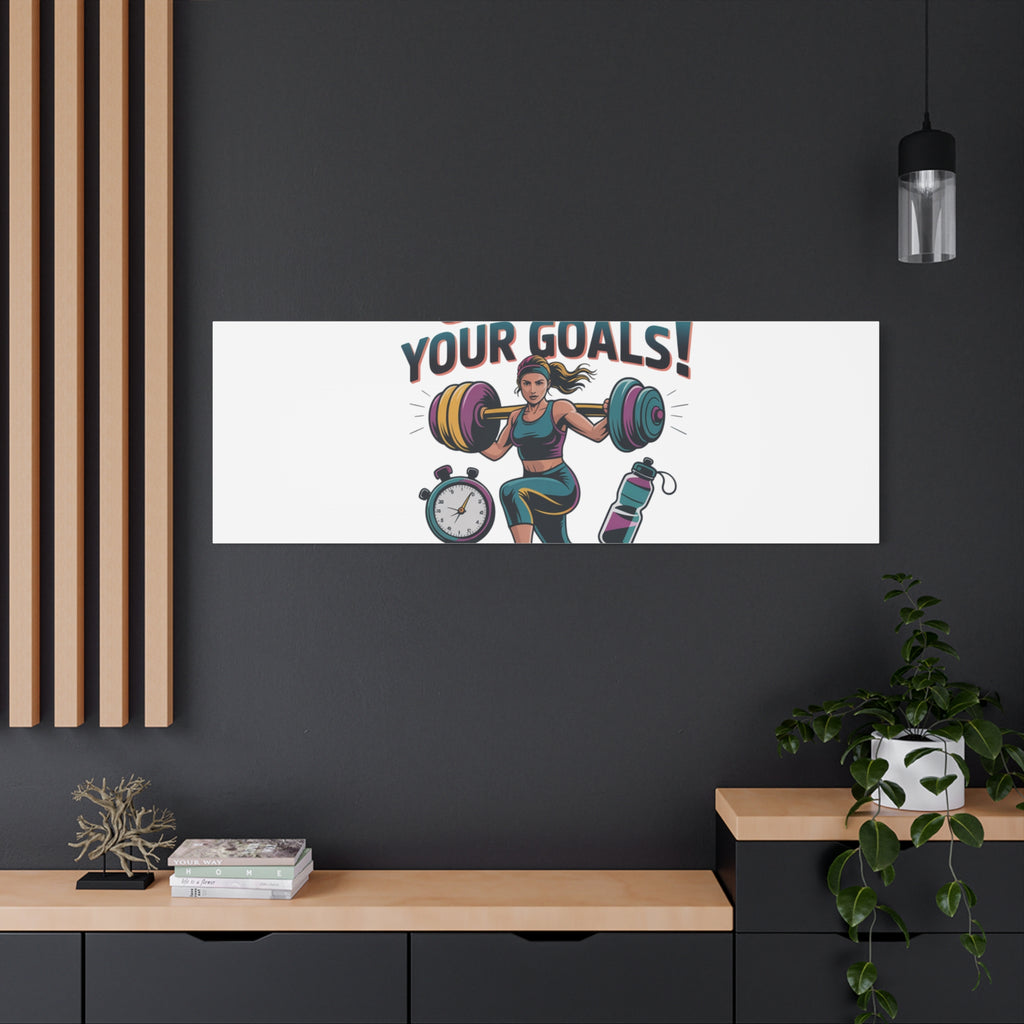 Crush Your Goals Fitness Artwork | Canvas