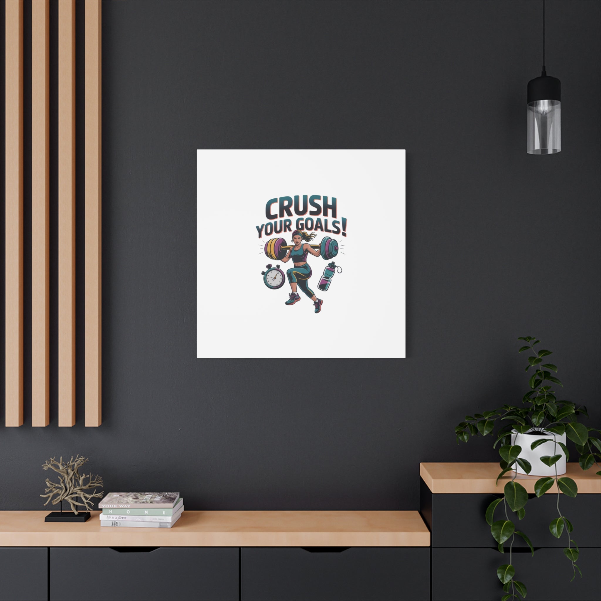 Crush Your Goals Fitness Artwork | Canvas