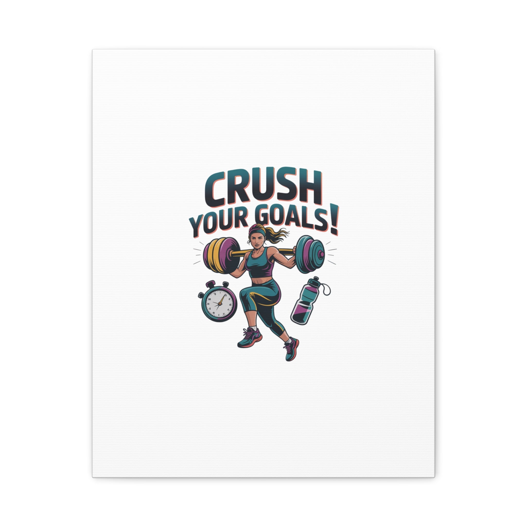 Crush Your Goals Fitness Artwork | Canvas