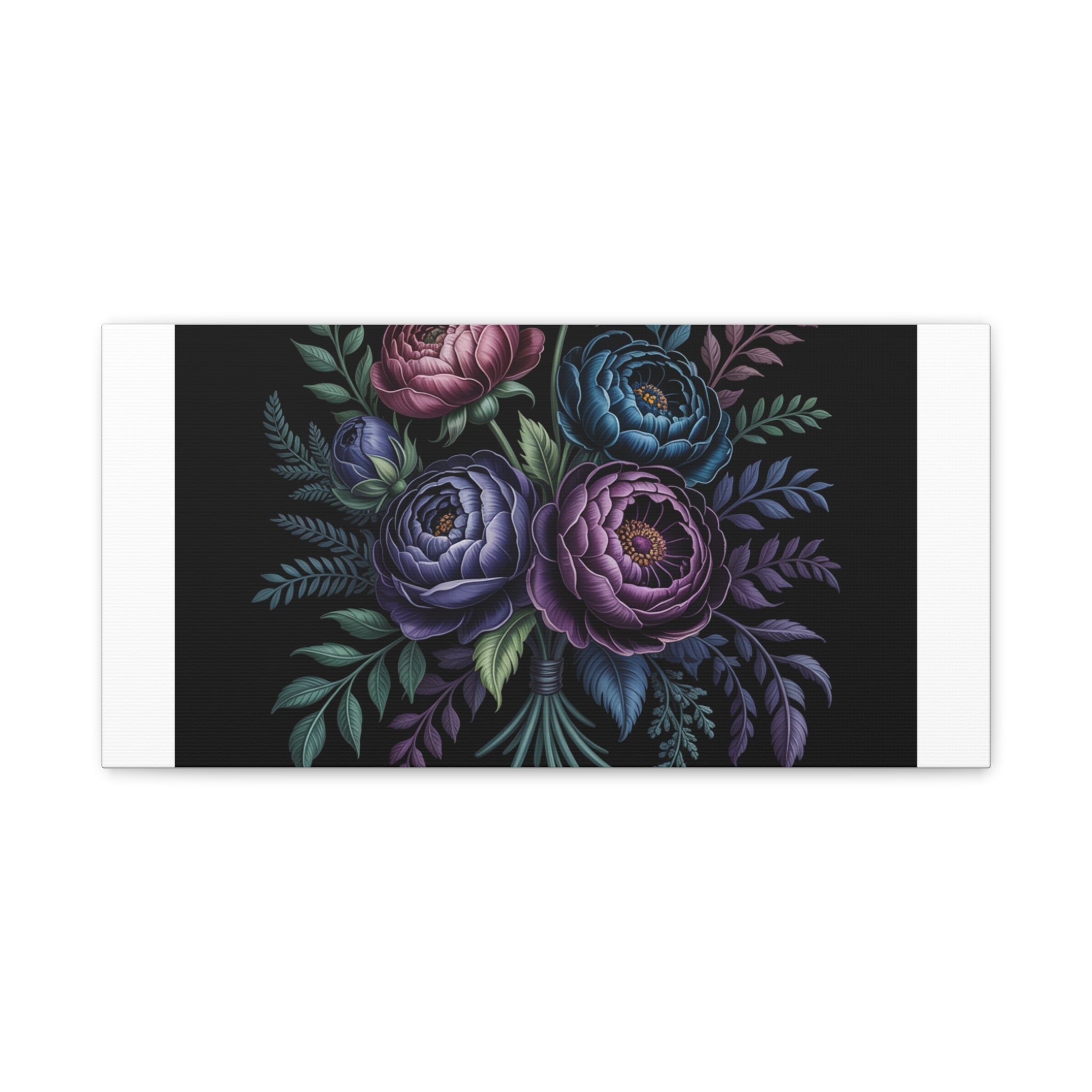 Moody Rose Bouquet Canvas | Matte Stretched Wall Art