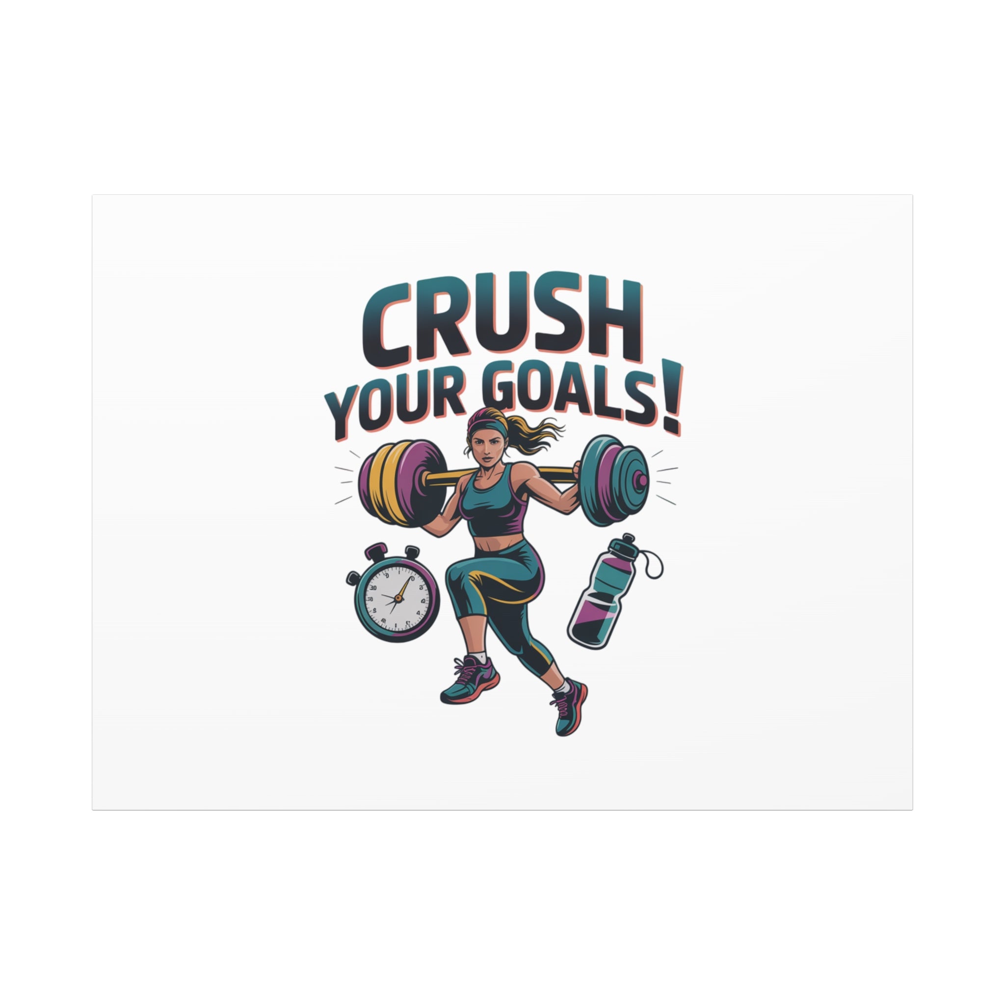 Crush Your Goals Fitness Artwork | Canvas