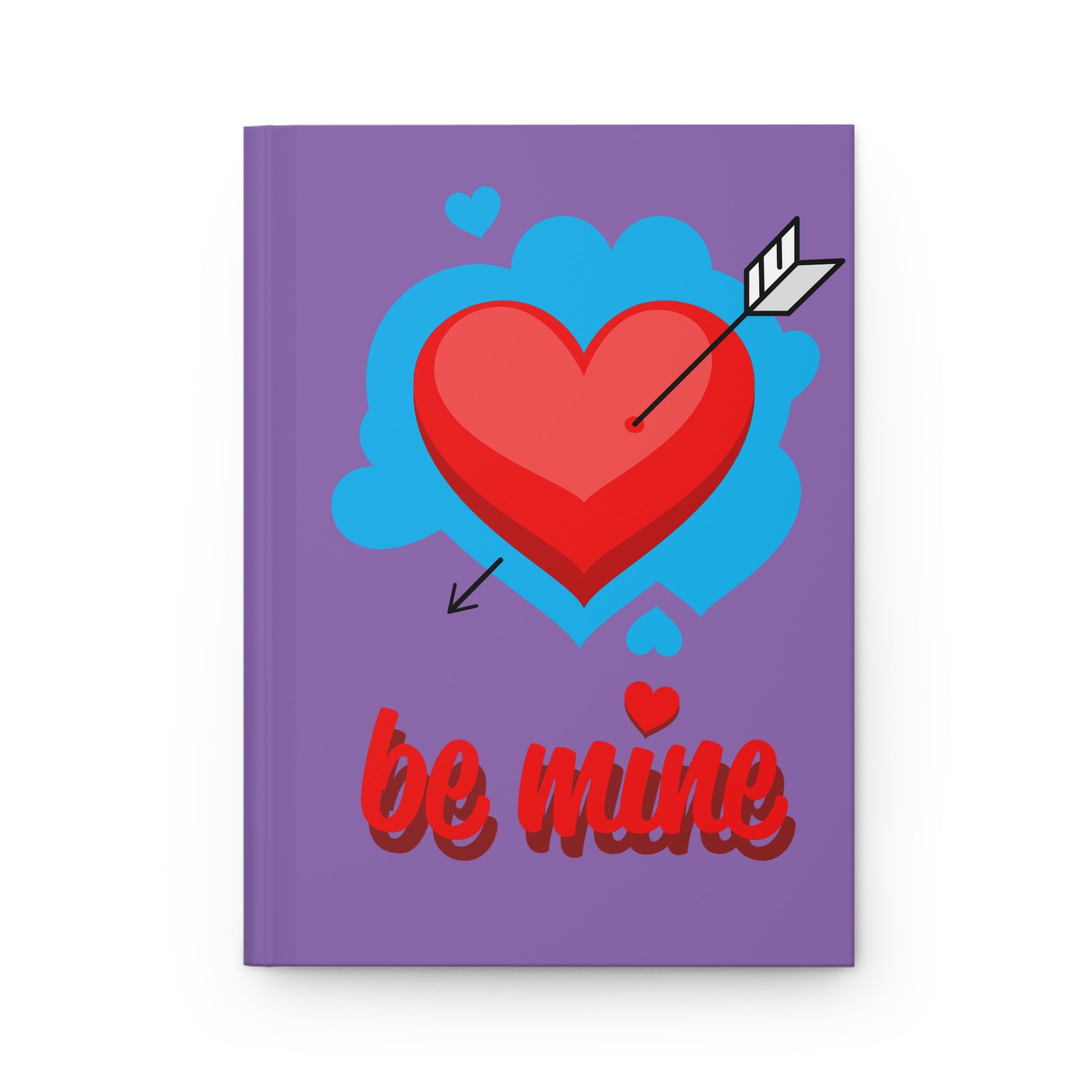 Be Mine Hardcover Journal – Valentine Heart Arrow Notebook