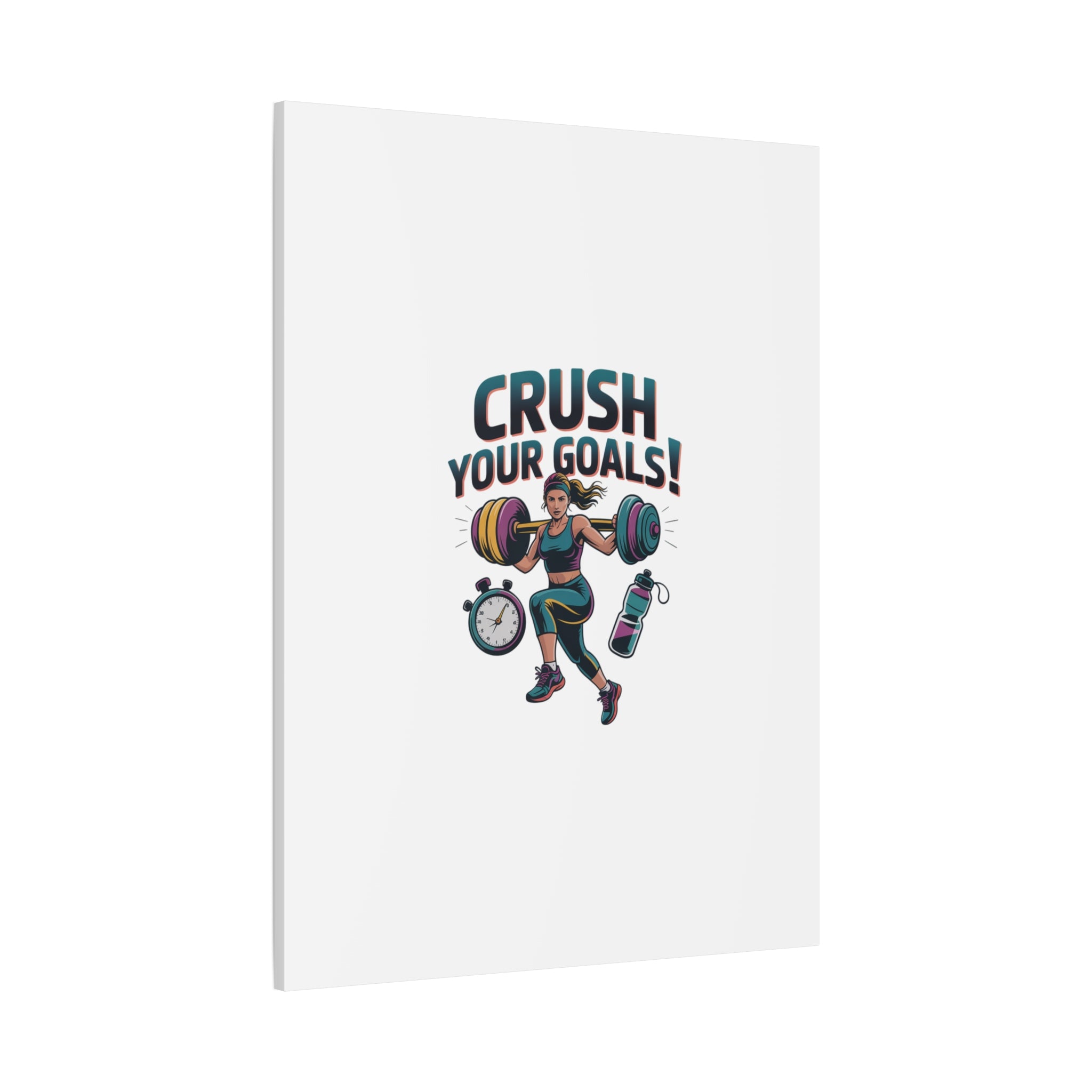 Crush Your Goals Fitness Artwork | Canvas