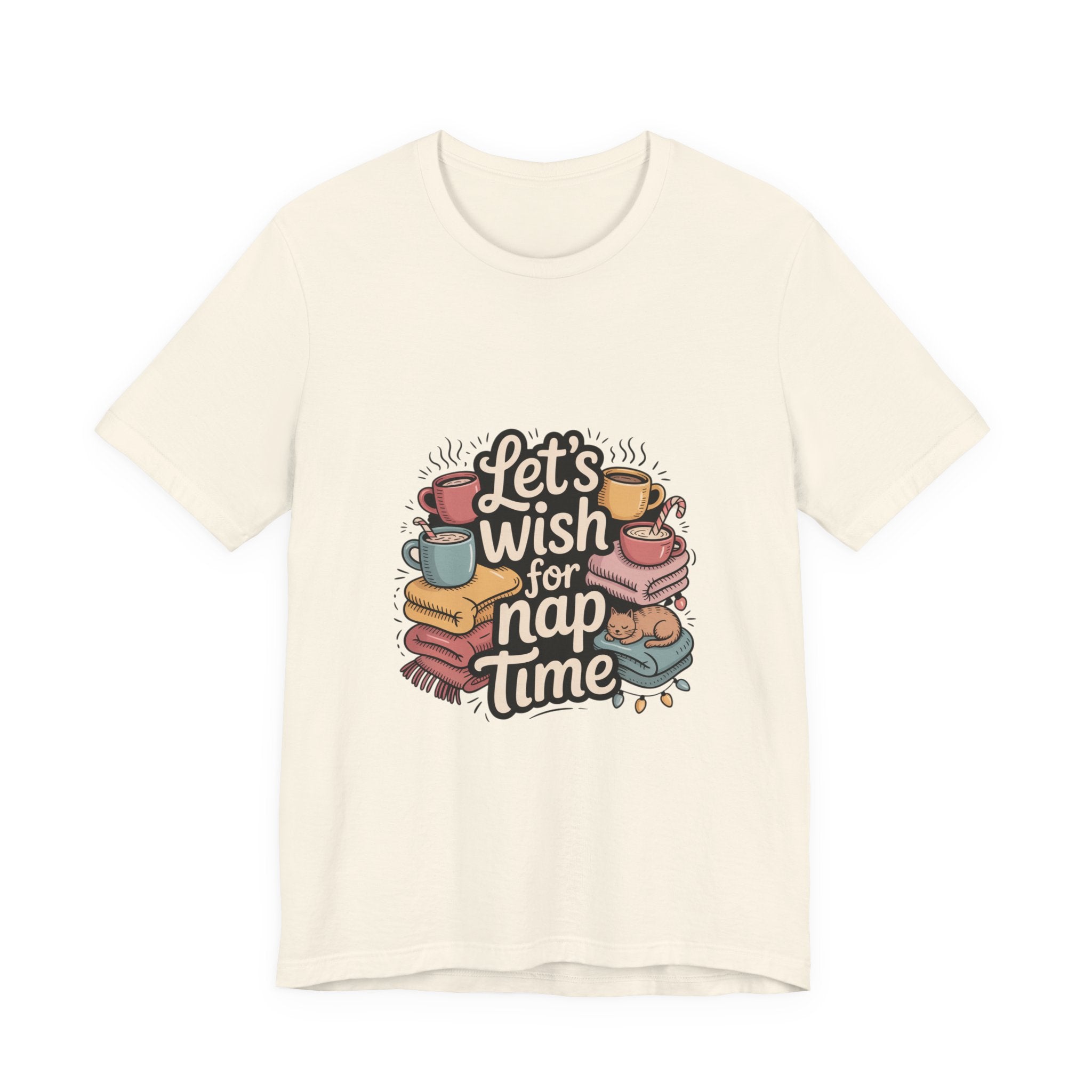 Let’s Wish for Nap Time T-Shirt | festive burnout, social battery low