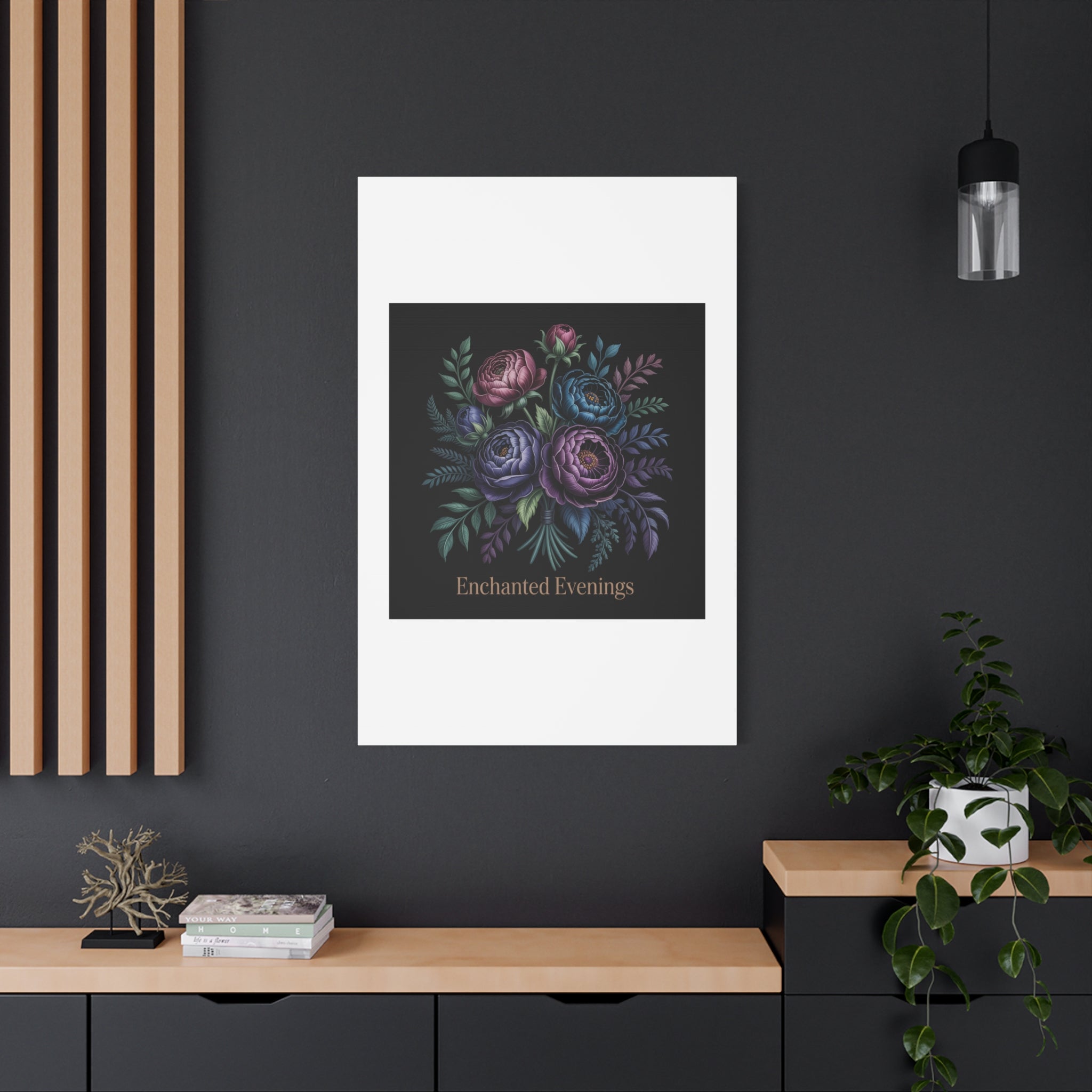 Moody Rose Bouquet Canvas | Matte Stretched Wall Art