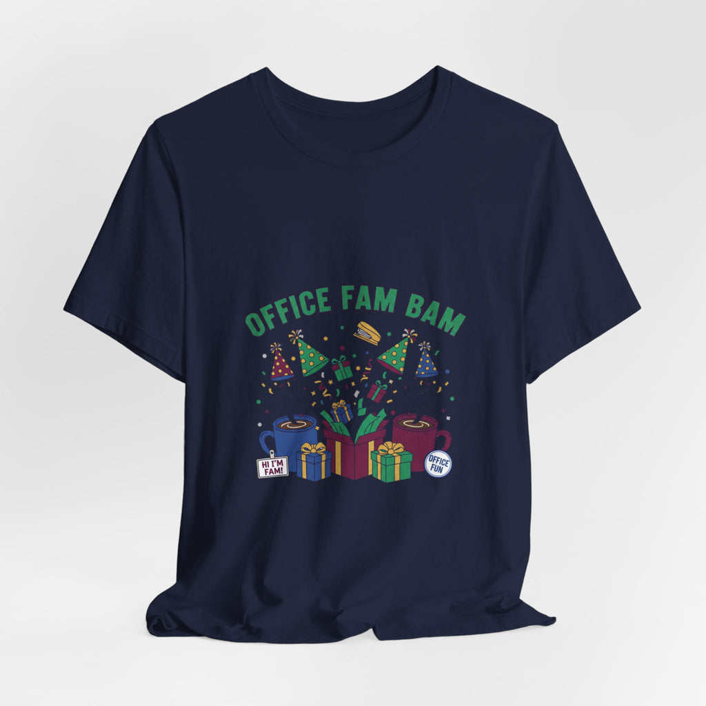 Office Fam Ban Tee | Secret Santa shirt, corporate holiday party humor