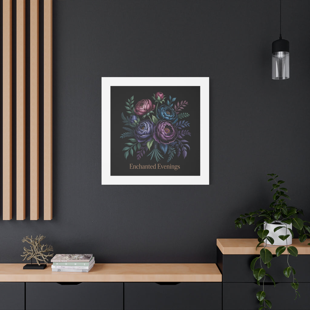 Moody Rose Bouquet Canvas | Matte Stretched Wall Art