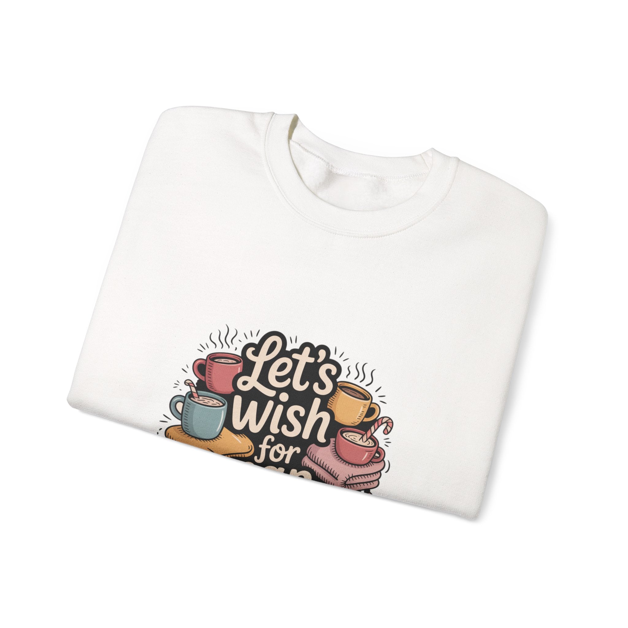 Let's Wish for Nap Time Sweatshirt | introvert Christmas sweatshirt, festive burnout