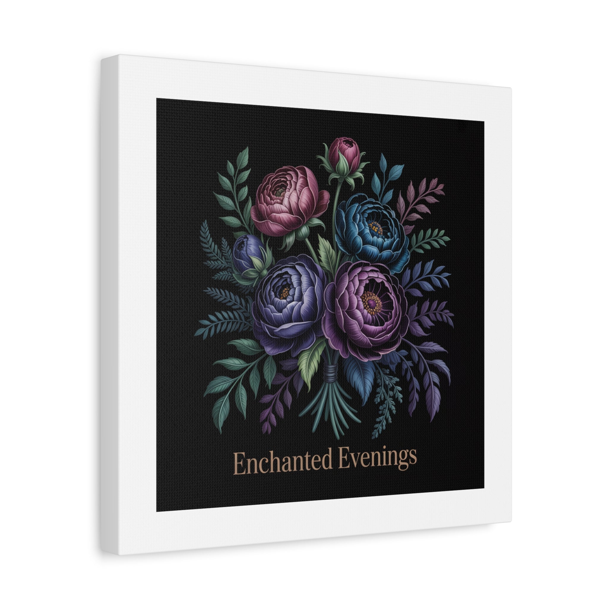 Moody Rose Bouquet Canvas | Matte Stretched Wall Art