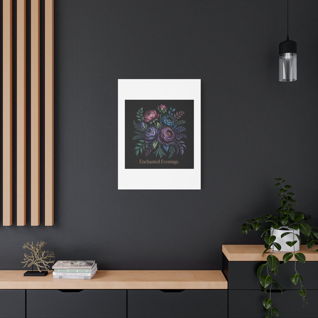 Moody Rose Bouquet Canvas | Matte Stretched Wall Art