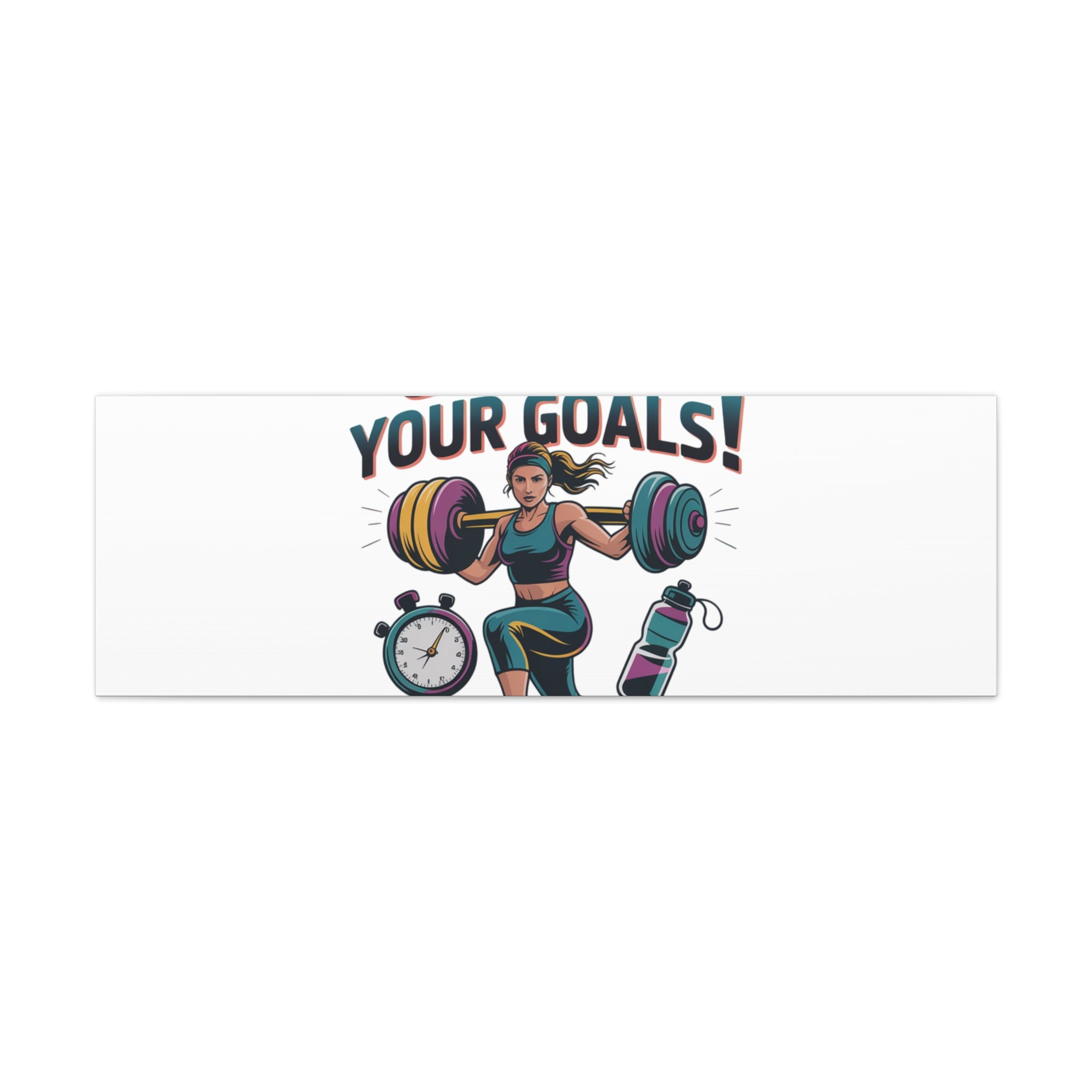 Crush Your Goals Fitness Artwork | Canvas