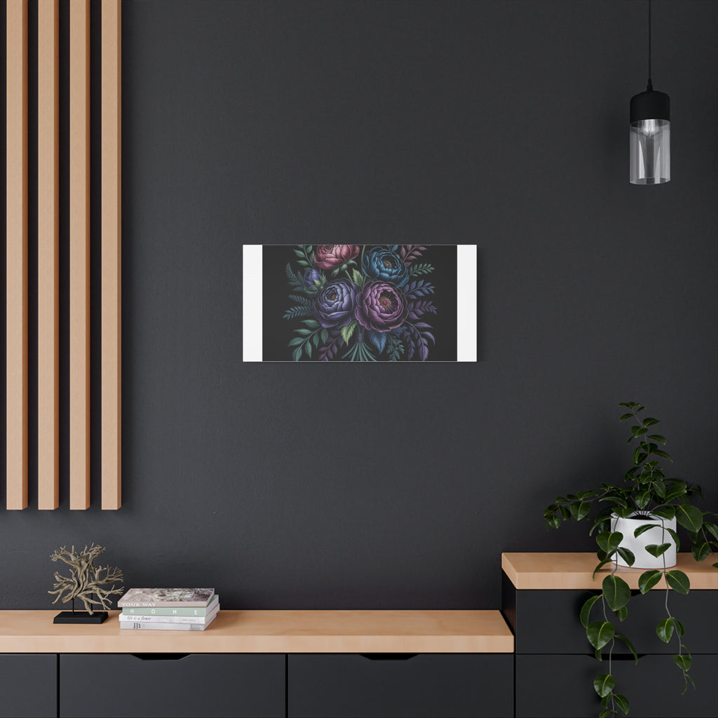 Moody Rose Bouquet Canvas | Matte Stretched Wall Art