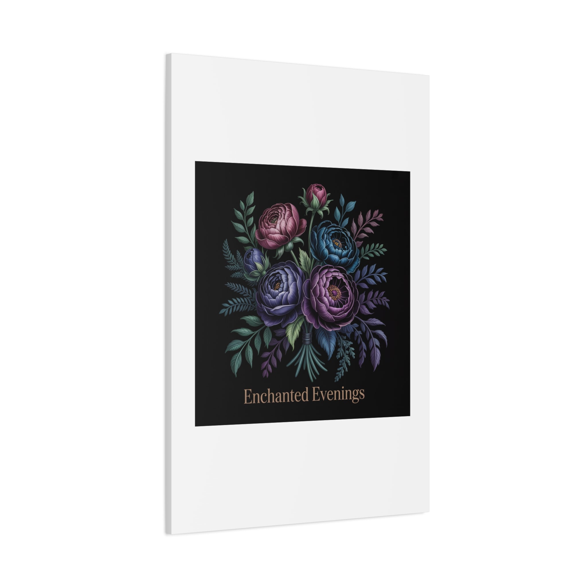 Moody Rose Bouquet Canvas | Matte Stretched Wall Art