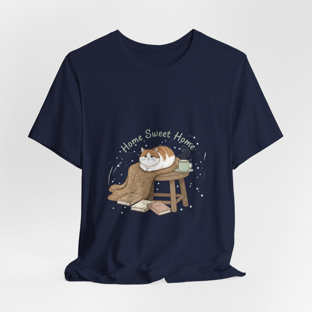 Home Sweet Homebody Tee | cozy winter shirt, book lover design