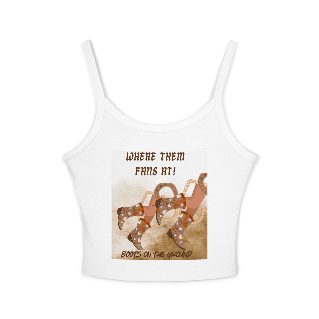 Country-inspired Women’s Spaghetti Strap Tank Top, Summer Essentials, Casual Chic, Festival Wear, Gifts for Country Fans, Graphic Tank Top