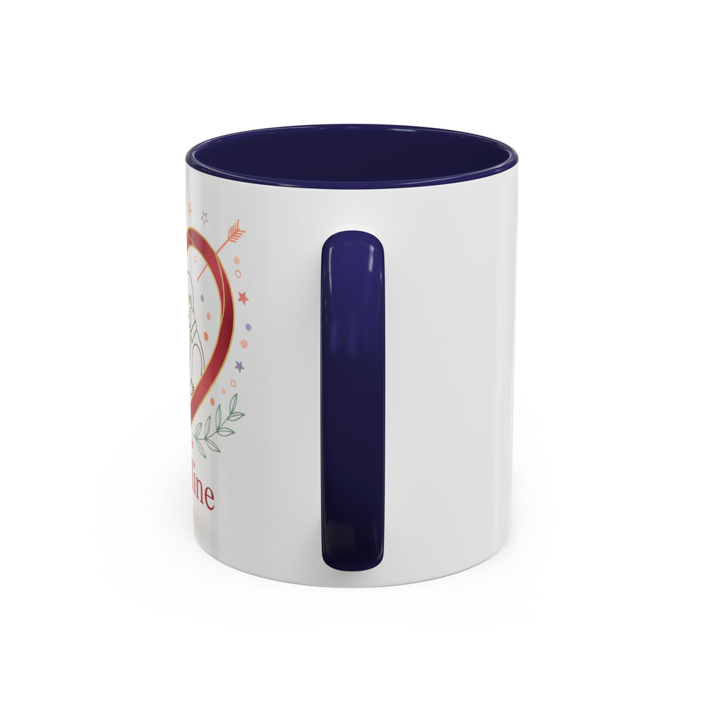 Be Mine Heart Couple Accent Coffee Mug — Romantic Valentine’s Gift (11/15oz)